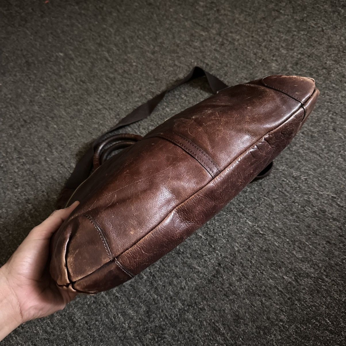 Japanese Brand ARTBERG JAPAN 2 WAY LEATHER BAG Size ONE SIZE - 7 Thumbnail