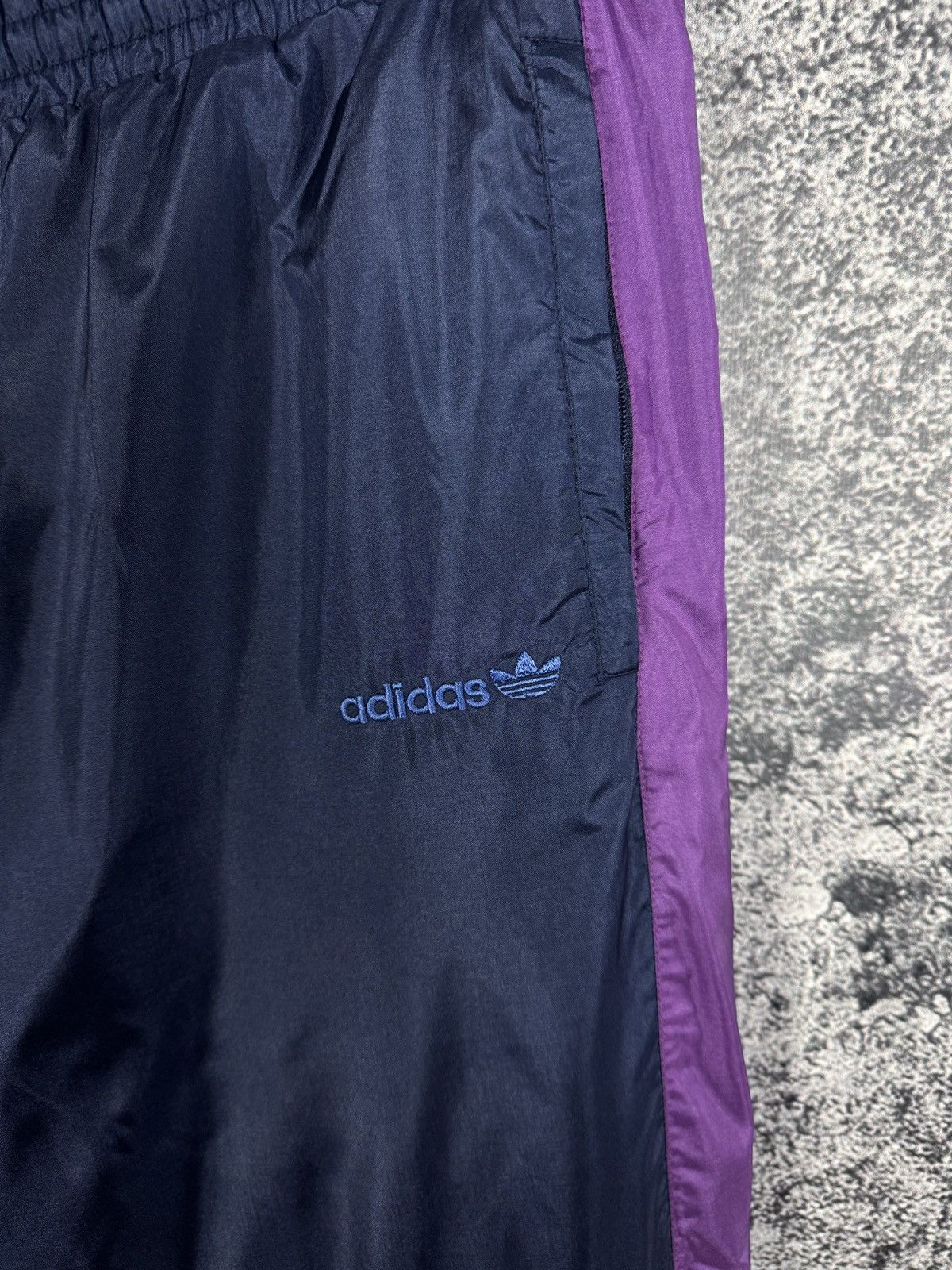 Adidas Adidas Nylon Track Pants Vintage 90s Style Zip Cuffs Size L Size US 34 / EU 50 - 6 Thumbnail