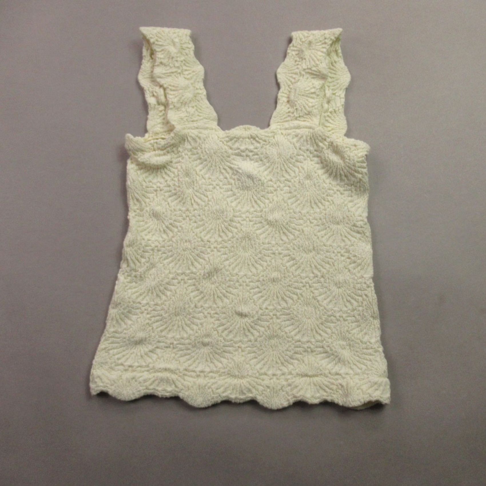 Vintage Womens Tank Top XS Sleeveless Pullover Shirt Lightweight Yellow Casual Shirt Blank Size XS / US 0-2 / IT 36-38 - 4 Thumbnail