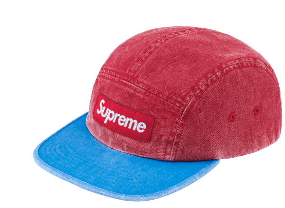 image of Supreme Pigment 2-Tone Camp Cap Red, Men's