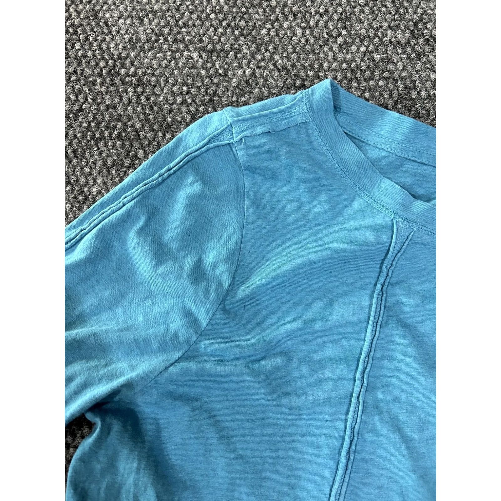 Soft Surroundings Soft Surroundings Shirt Womens PXL Blue 3/4 Sleeve Button Tunic Cotton Top Size XL / US 12-14 / IT 48-50 - 4 Thumbnail