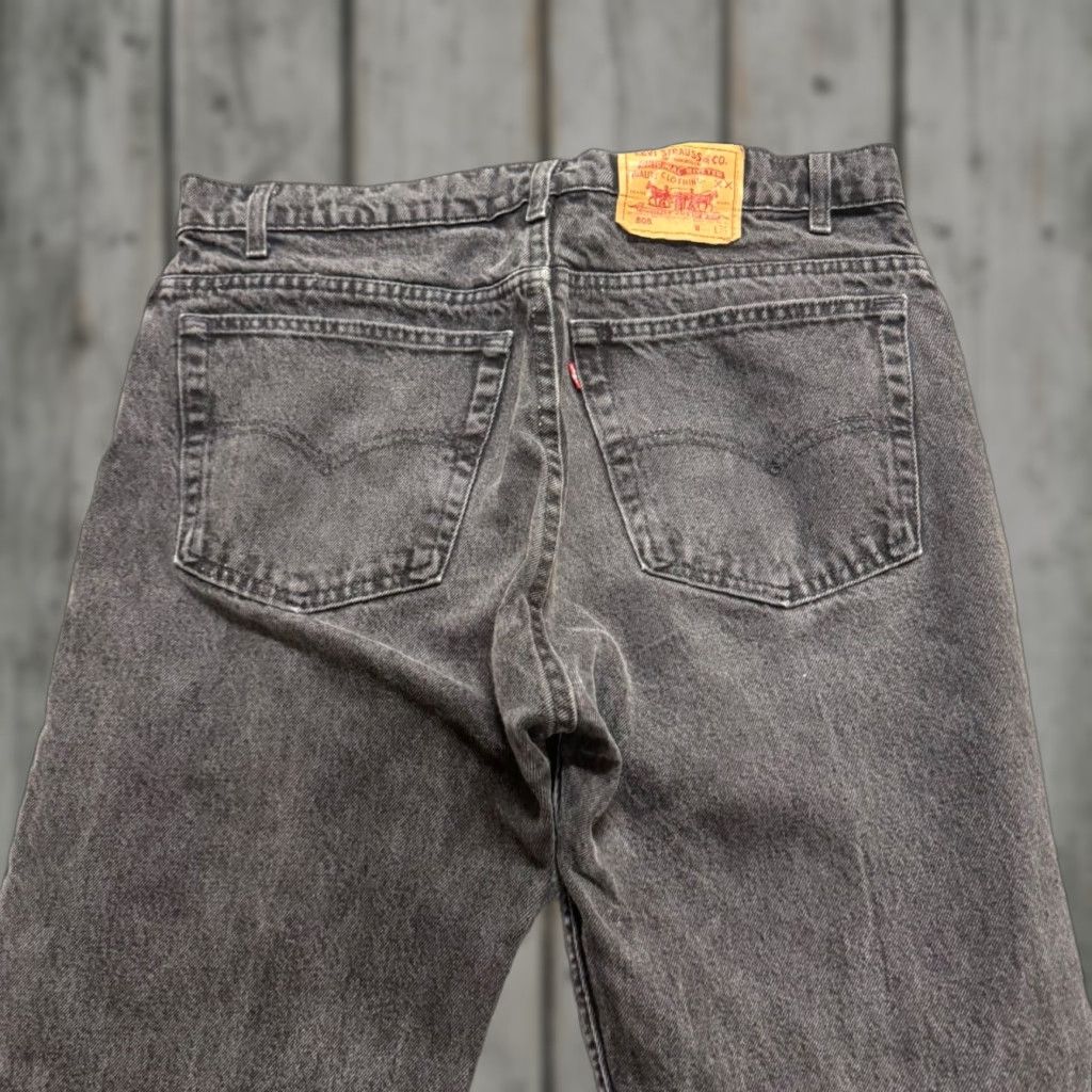 Vintage VINTAGE Levis 505 Jeans Mens 38x34 USA Made Paper Tag Black 90s Y2K Straight Size US 38 / EU 54 - 1 Thumbnail