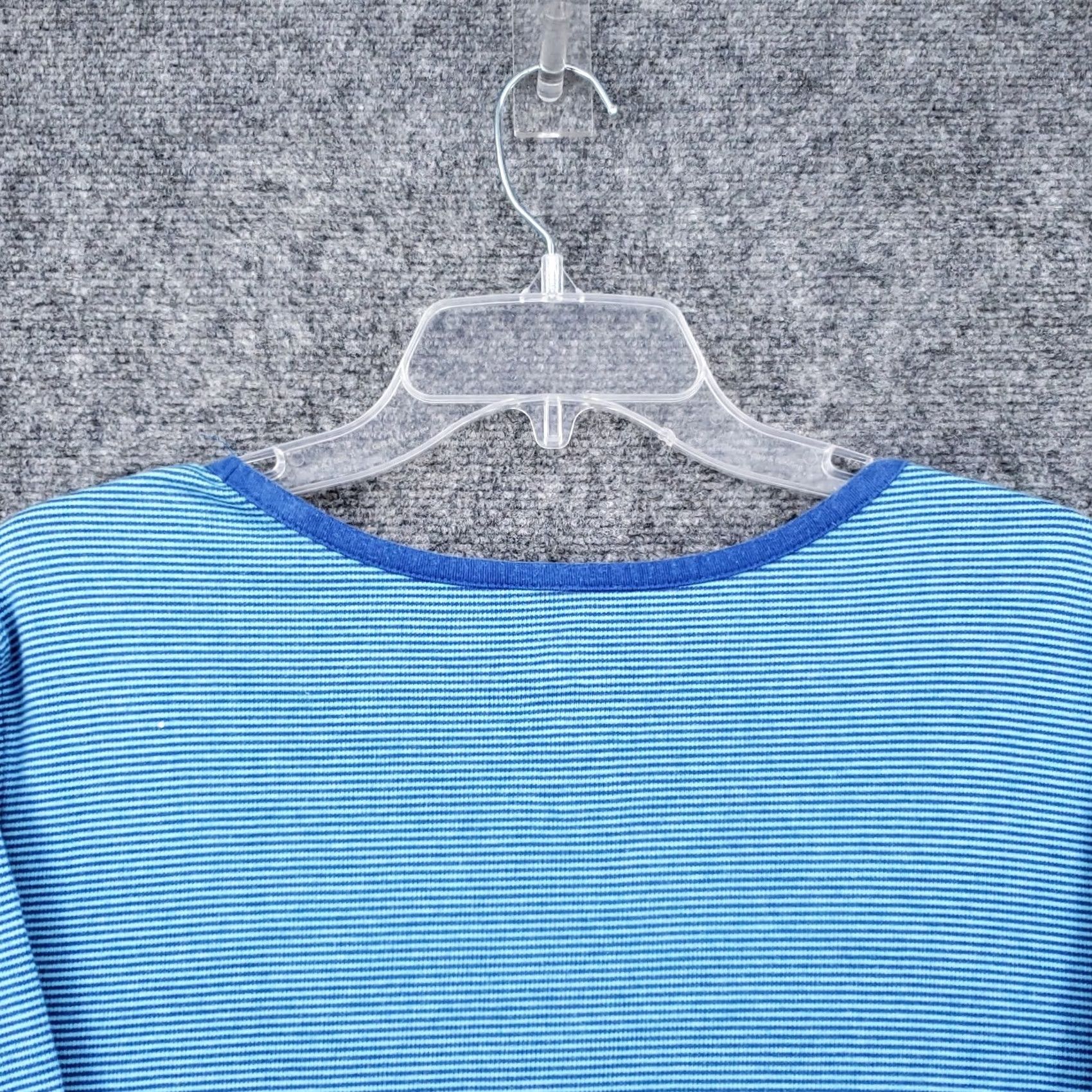 Vintage Coral Bay Sweater Womens 2X Plus Blue Cotton Striped Casual Long Sleeve Size XXL / US 16-18 / IT 52-54 - 7 Thumbnail