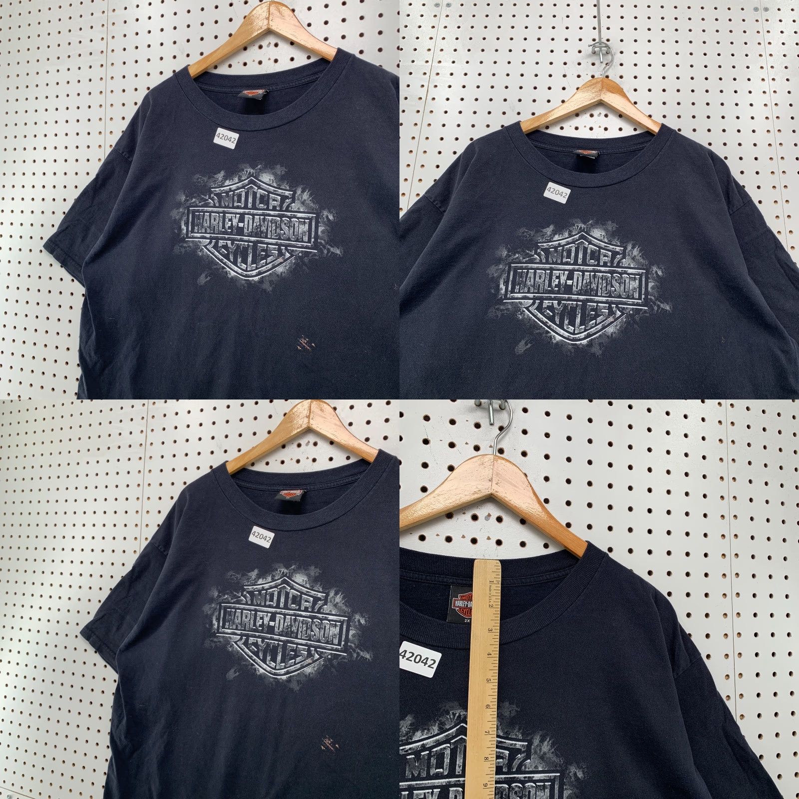 Harley Davidson VINTAGE Harley Davidson T-Shirt Mens 2XL Black Graphic Motorcycle Apparel Summer Size US XXL / EU 58 / 5 - 8 Thumbnail