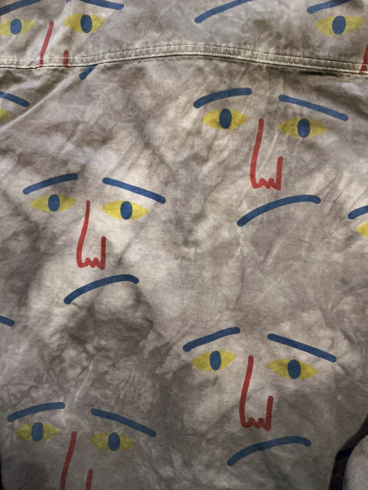 Lazy Oaf Urban Outfitters Lazy Oaf Artist Drawing Faces Smock Jacket Size US L / EU 52-54 / 3 - 9 Thumbnail