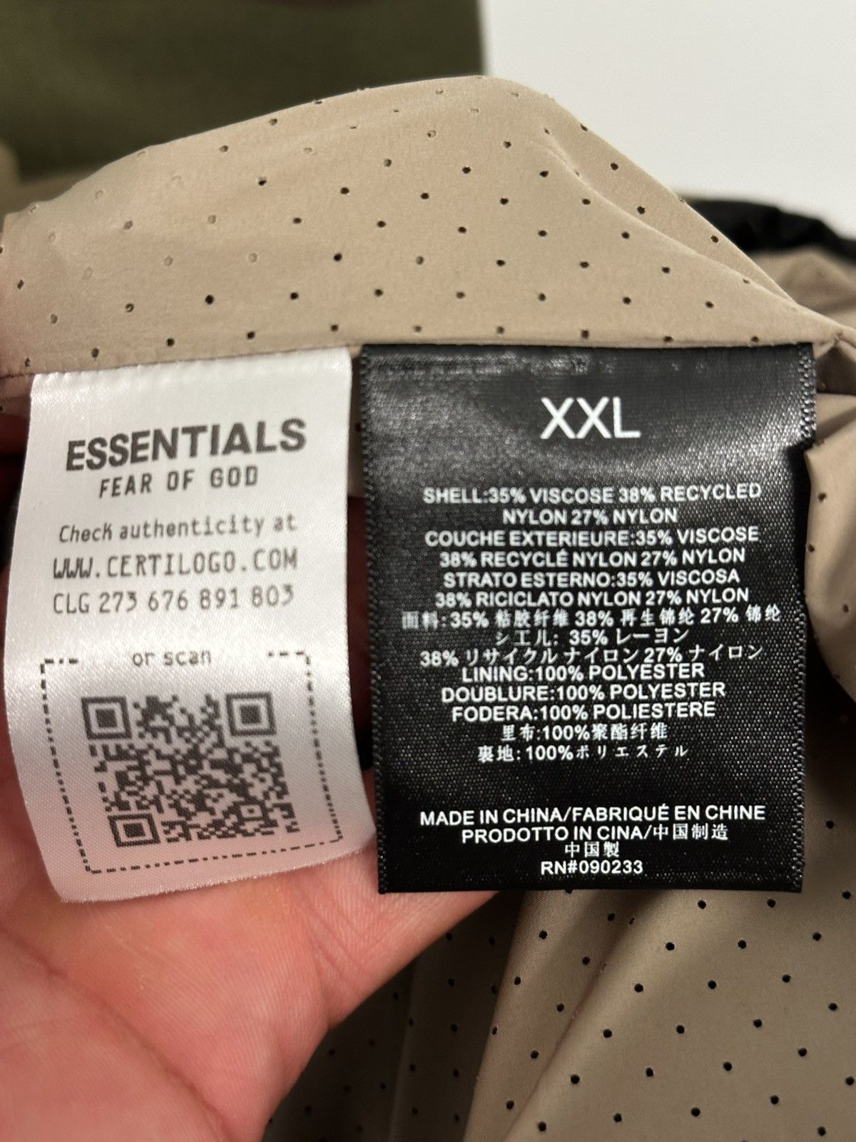 Essentials Fear of God ESSENTIALS Anorak — Camo (Gently Used) Size US XXL / EU 58 / 5 - 6 Thumbnail
