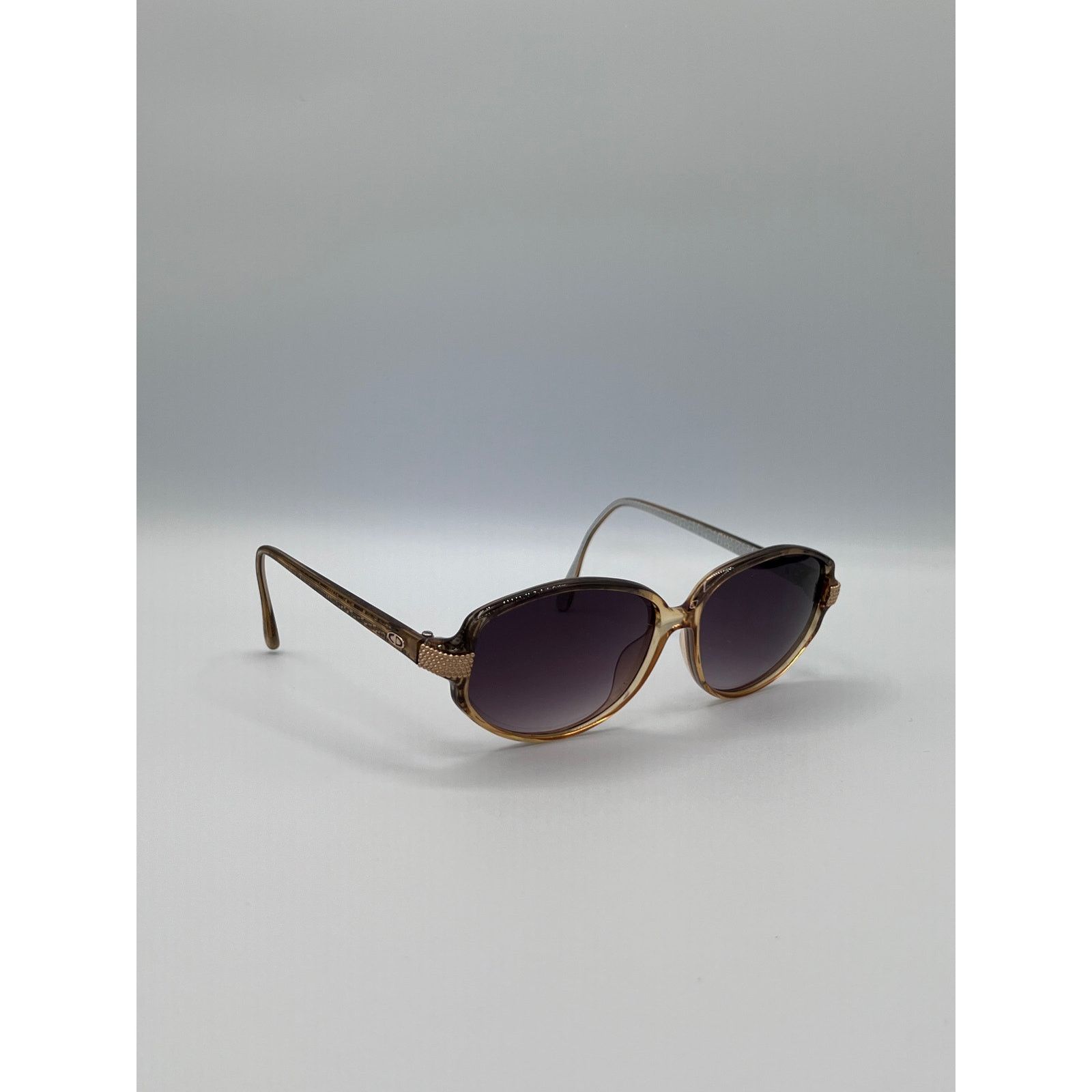 Dior NOS Christian Dior Vintage 70s Brown and Gold Sunglasses Size ONE SIZE - 1 Thumbnail