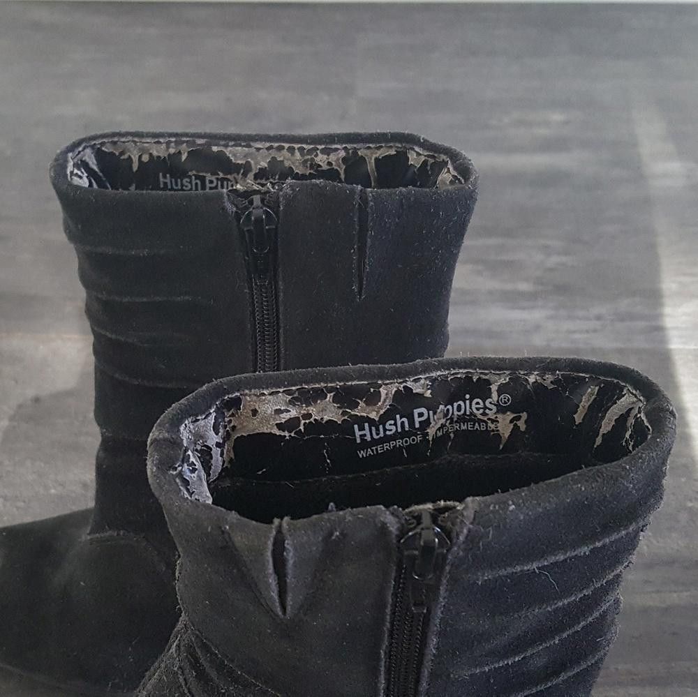 Hush Puppies Black Suede Hush Puppies Detailed Bootie Size US 6.5 / IT 36.5 - 4 Thumbnail