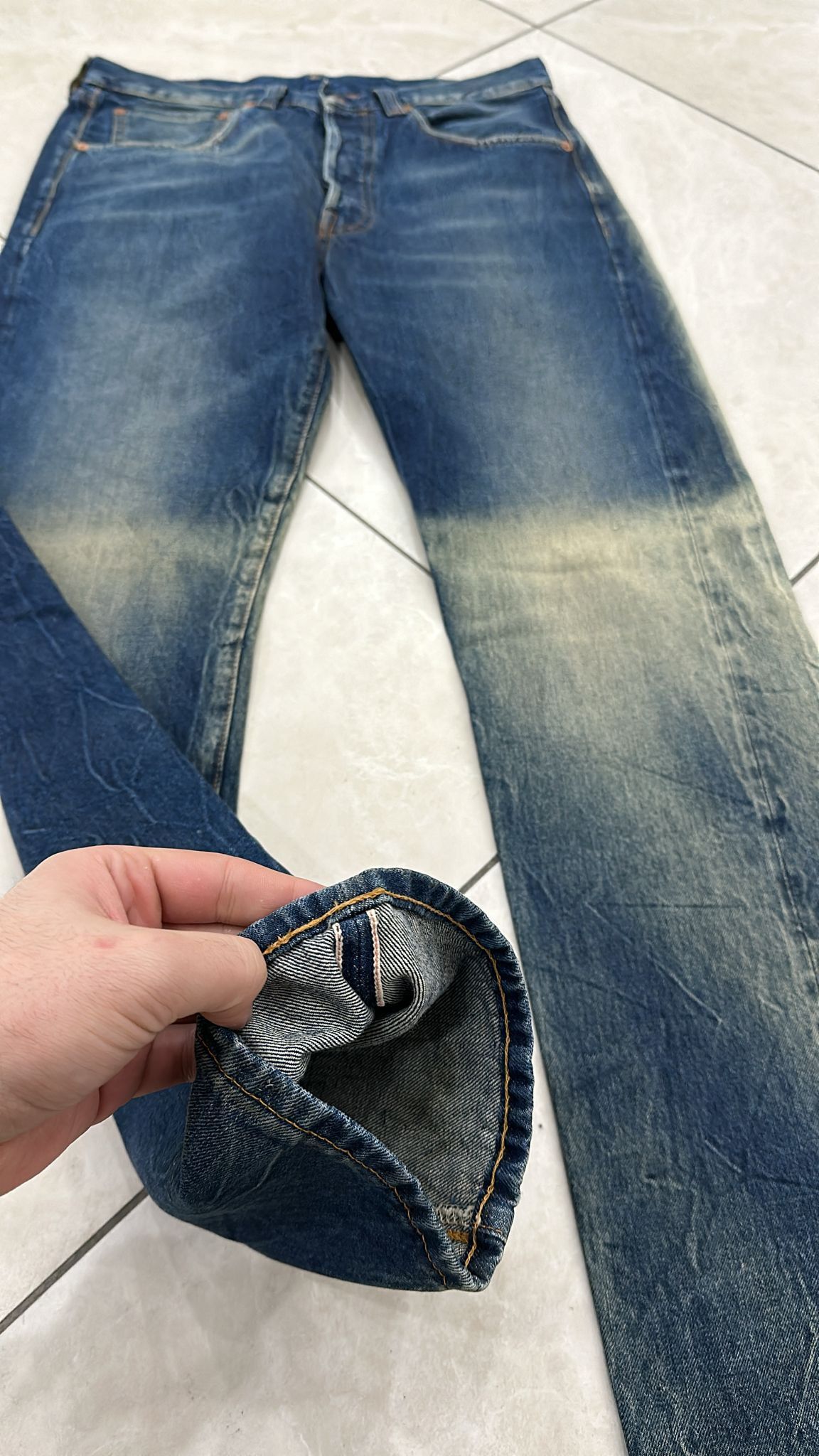 Levi's Vintage Clothing LVC Levi's Vintage Clothing 1947 501XX BigE Selvedge Jeans Size US 32 / EU 48 - 3 Thumbnail