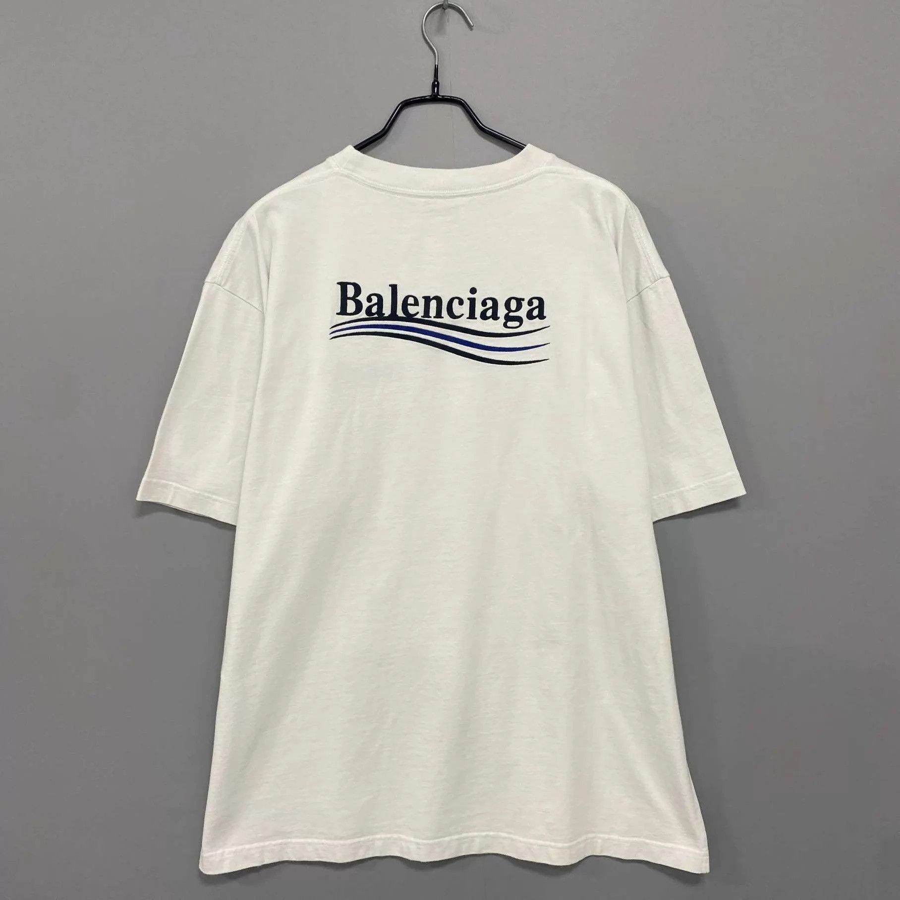 Balenciaga Balenciaga White Coke Embroidery Short Sleeve M Size M / US 6-8 / IT 42-44 - 3 Thumbnail
