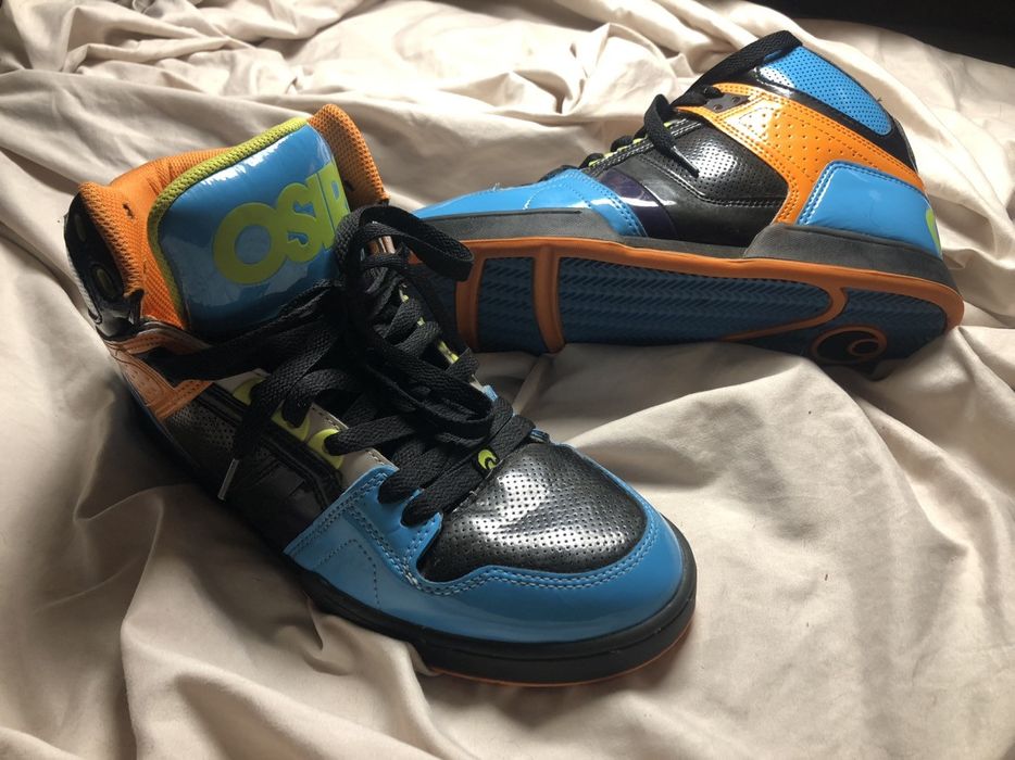 Osiris shoes cheap blue and orange