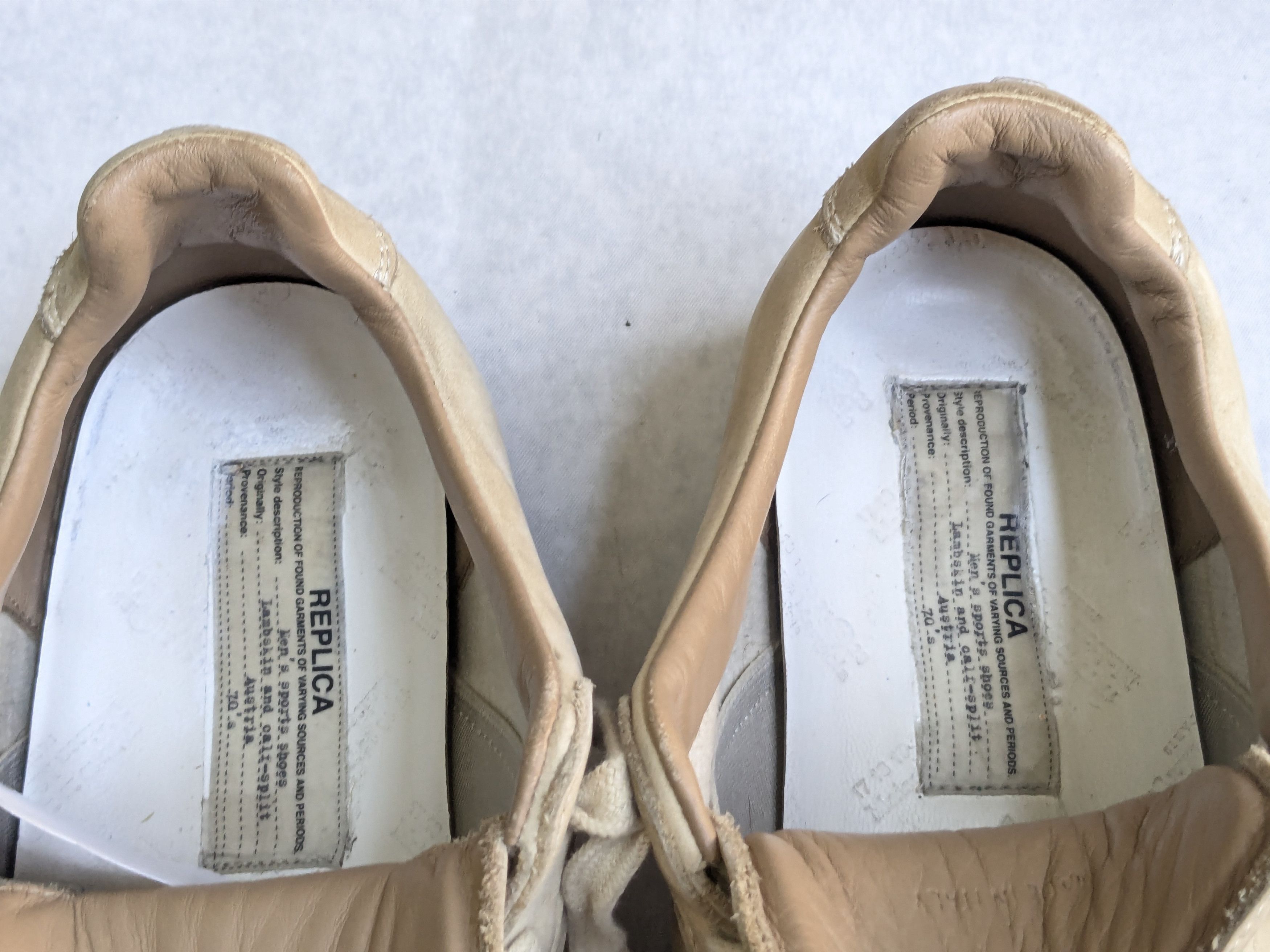Maison Margiela Maison Margiela Replica GAT 11 44 Paint Splatter Beige Size US 11 / EU 44 - 8 Thumbnail