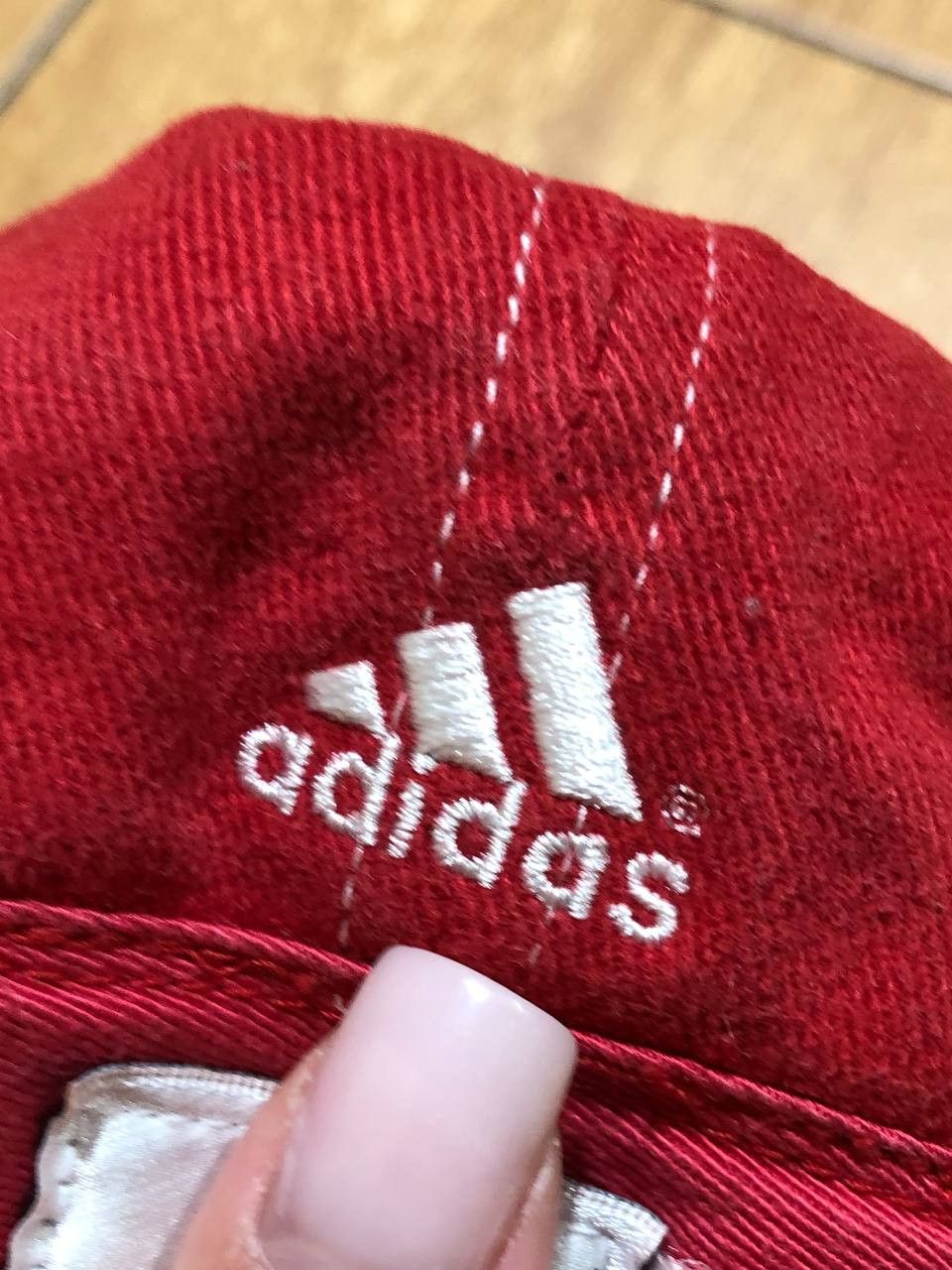 Adidas Cap big logo Adidas Y2K red Hats Vintage streetwear Size ONE SIZE - 7 Thumbnail