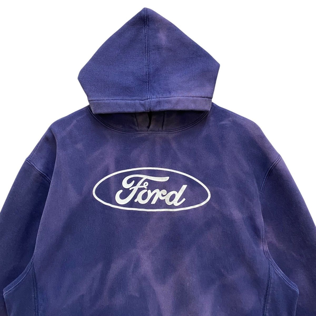 Steve And Barrys Vintage Ford Motor Co Hoodie Faded Navy Blue Steve & Barry’s Size US L / EU 52-54 / 3 - 3 Thumbnail