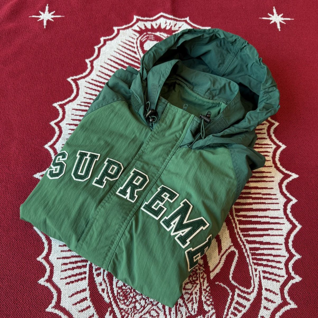 Supreme Used SS18 Supreme Court Half Zip Pullover Dark Green Size L Size US L / EU 52-54 / 3 - 12 Thumbnail