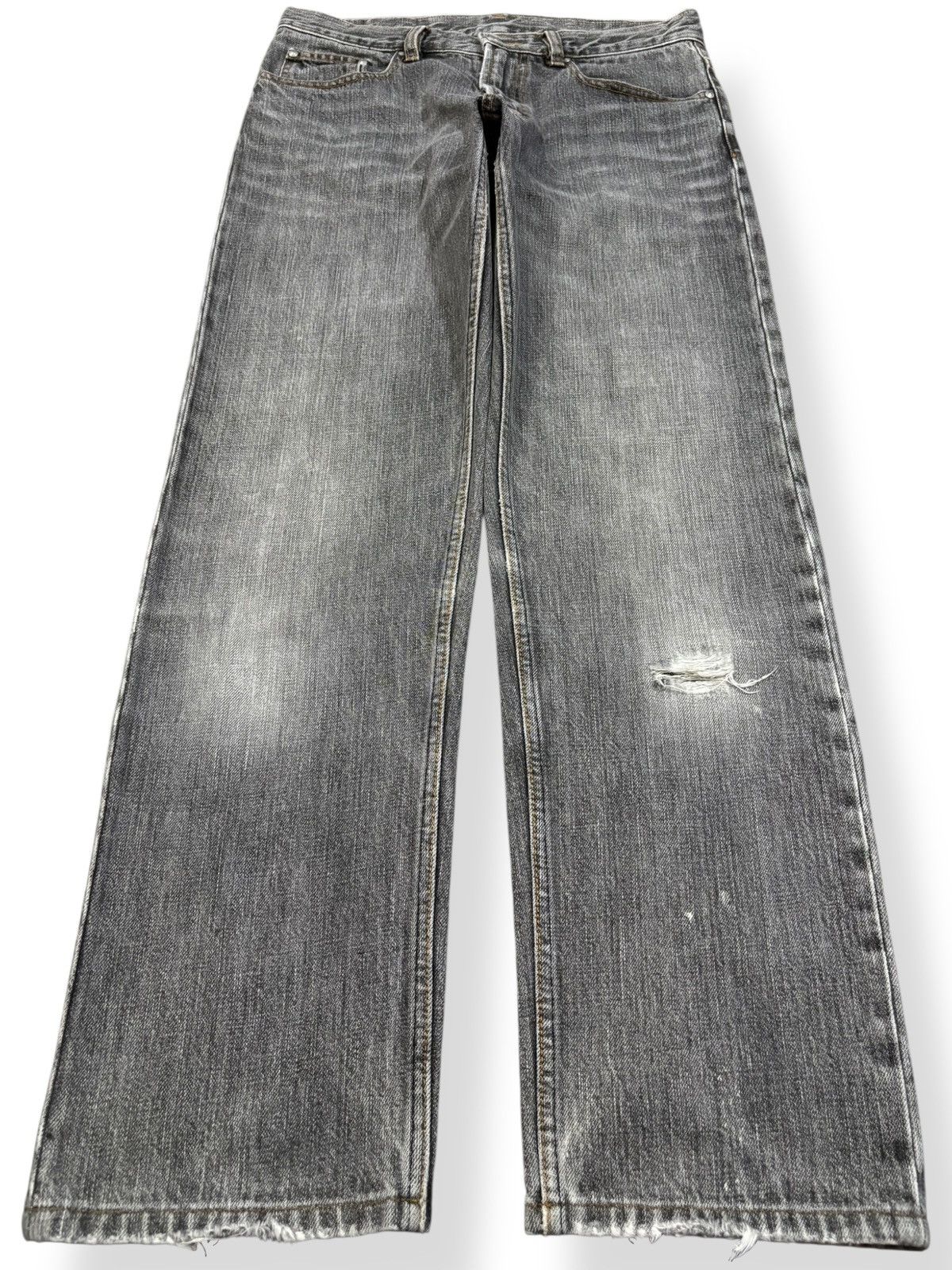 Japanese Brand Vintage Japanese Brand Junmen Black Faded Distressed Jeans Size US 30 / EU 46 - 1 Thumbnail