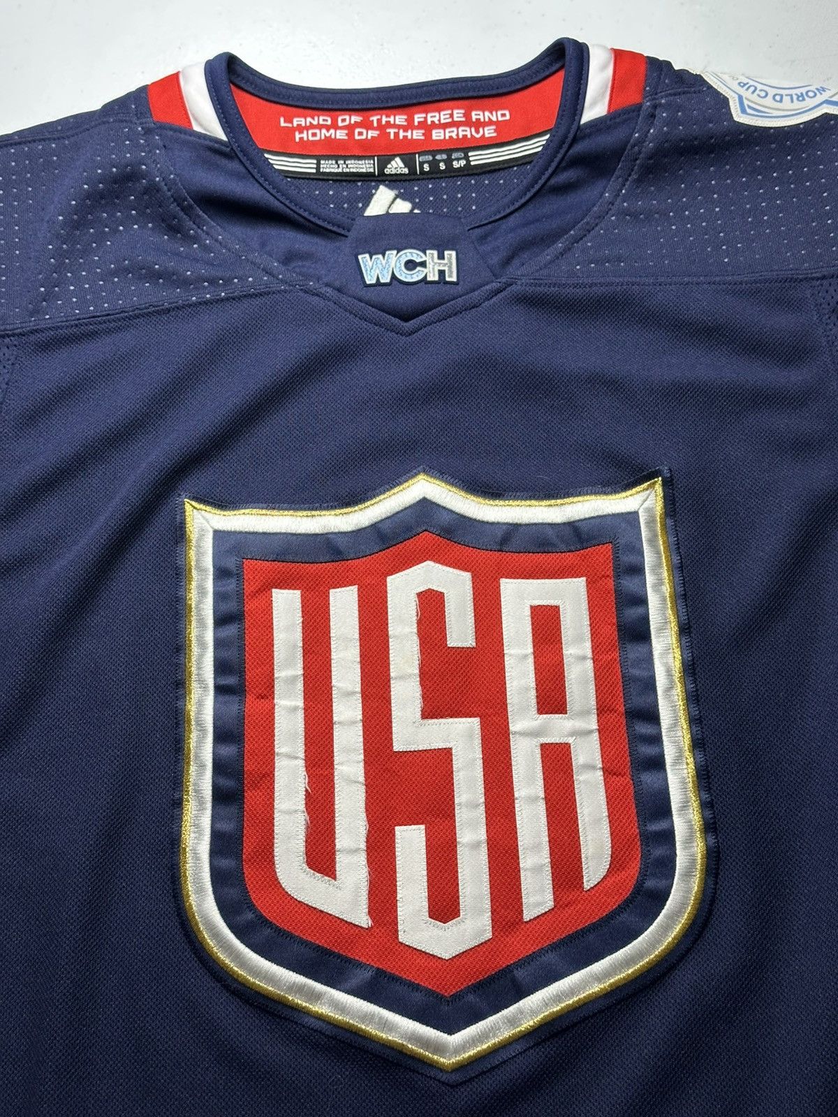 Adidas Team USA World Cup Of Hockey 2016 Jersey Size US S / EU 44-46 / 1 - 2 Thumbnail