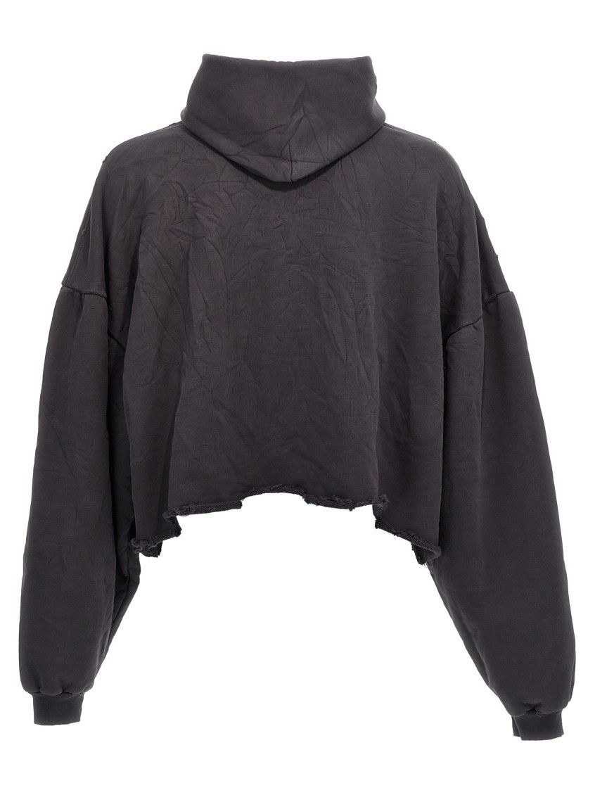 Balenciaga Balenciaga cropped logo distressed graphic hoodie size 2 Size US M / EU 48-50 / 2 - 7 Thumbnail