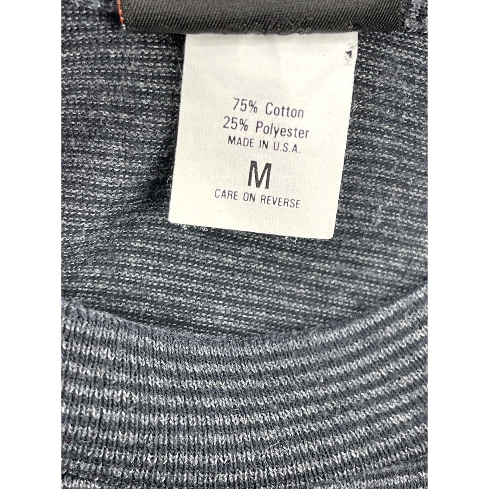 Harley Davidson VINTAGE Harley-Davidson Shirt M Gray Long Sleeve Crew Neck Striped Logo 90s Biker Mens Size US M / EU 48-50 / 2 - 3 Thumbnail