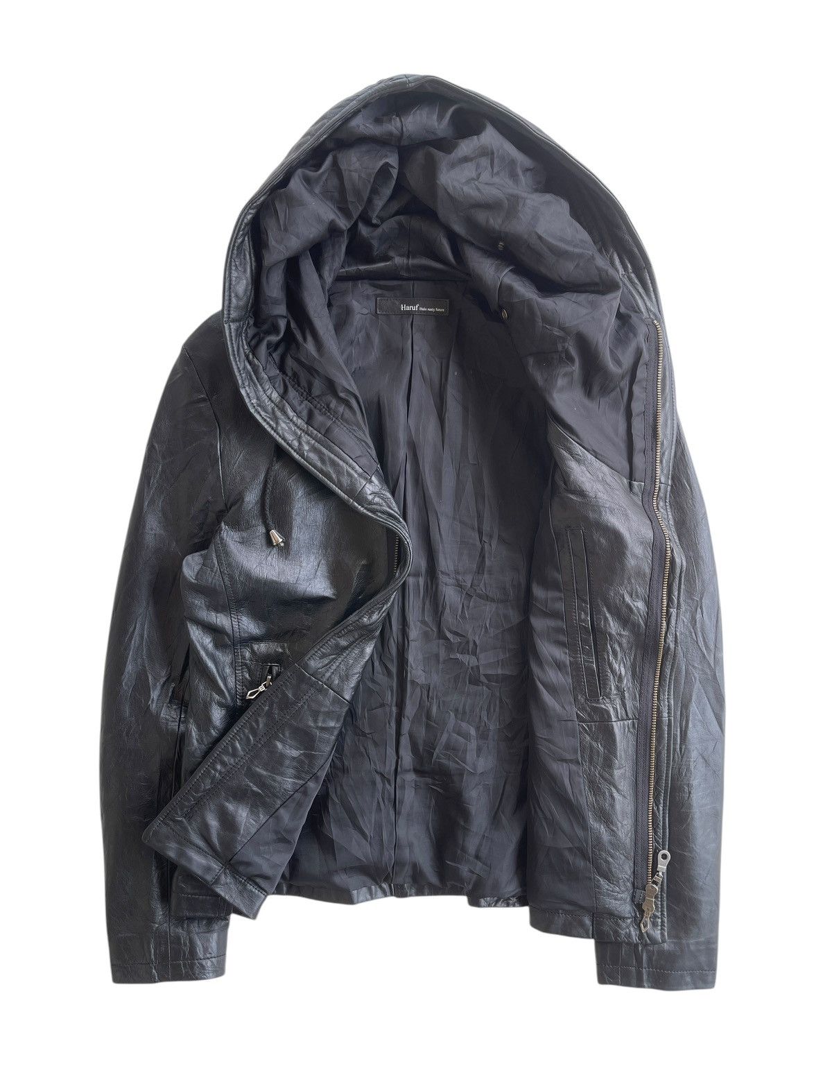 Japanese Brand HARUF Sheepskin Bono Hooded LGB Style Jacket Size L / US 10 / IT 46 - 6 Thumbnail