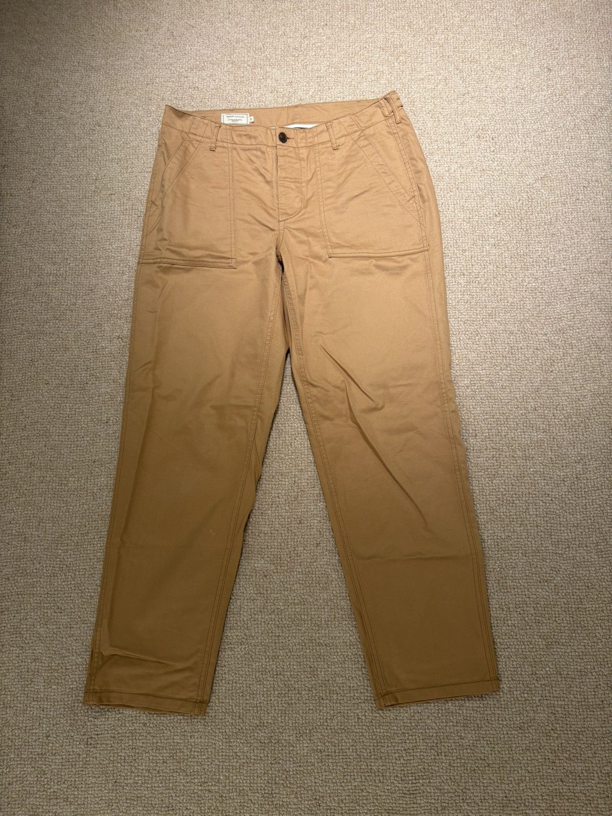 Maison Kitsune Maison Kitsune Beige Pants Size US 33 - 1 Thumbnail