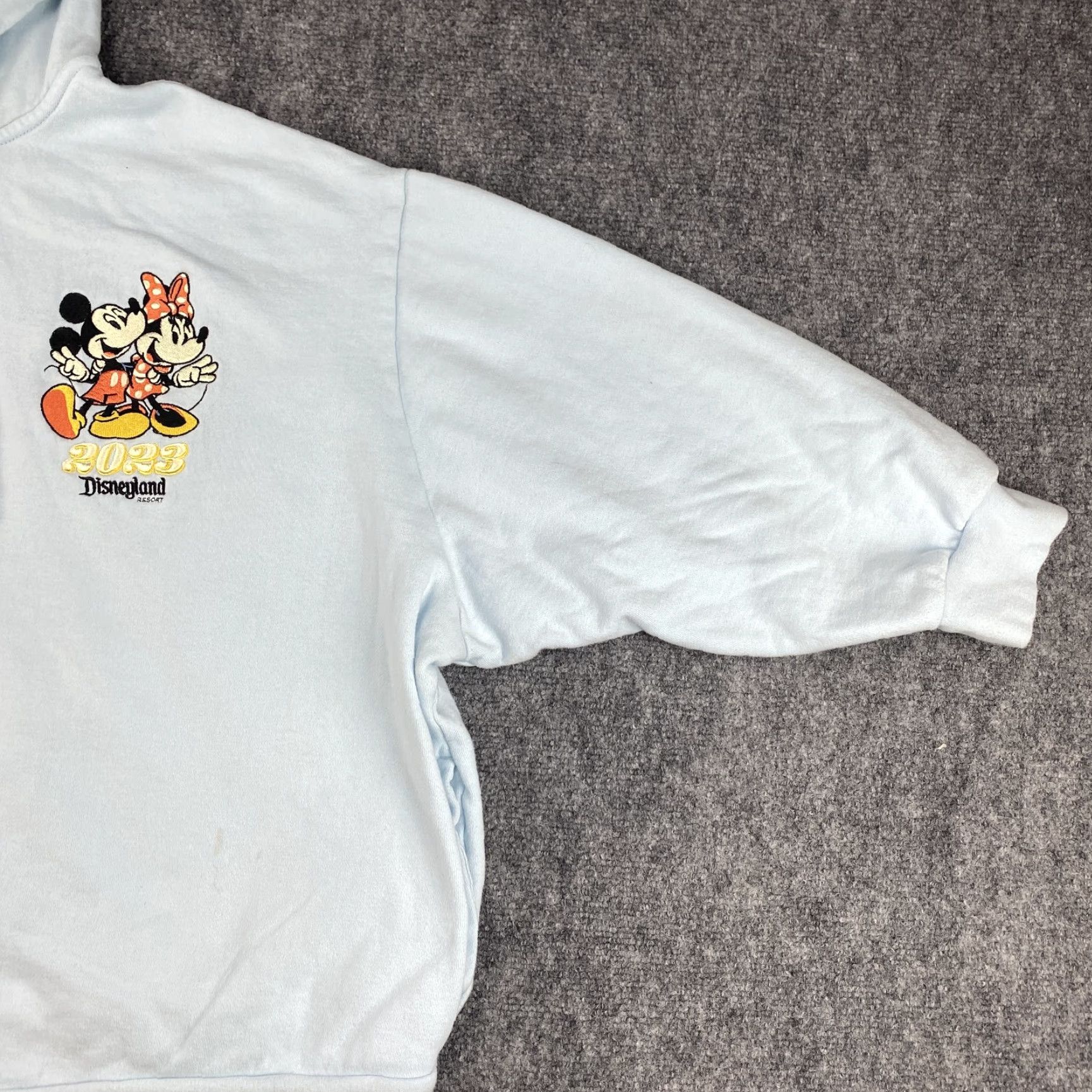 Disney Disney Hoodie Mens 3XL Blue 2023 Mickey Minnie Mouse Full Zip Fleece Jacket Size US XXL / EU 58 / 5 - 6 Thumbnail