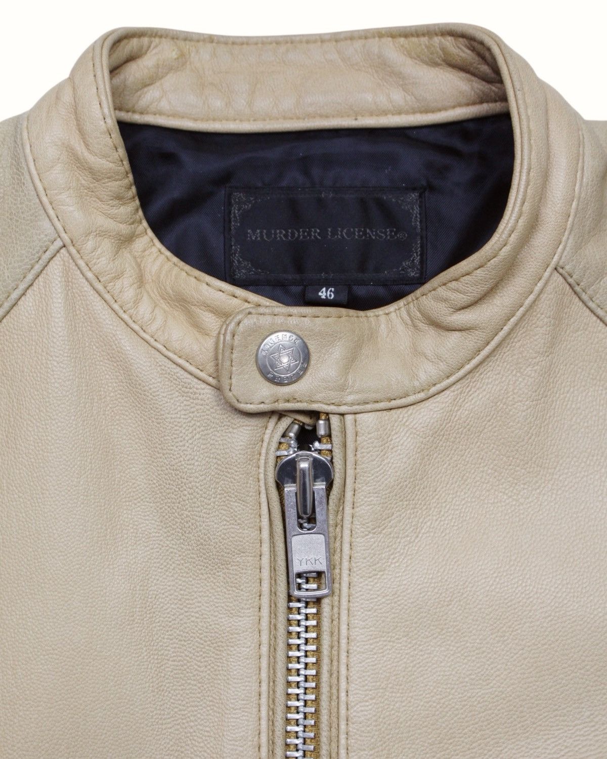 Murder License 2000S MURDER LICENSE TAN GOAT LEATHER RIDERS JACKET Size US S / EU 44-46 / 1 - 4 Thumbnail