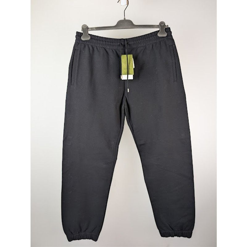 Gucci o1rshd1 Light Felted Cotton Jersey Jogging Pant in Black Size US 38 / EU 54 - 10 Thumbnail