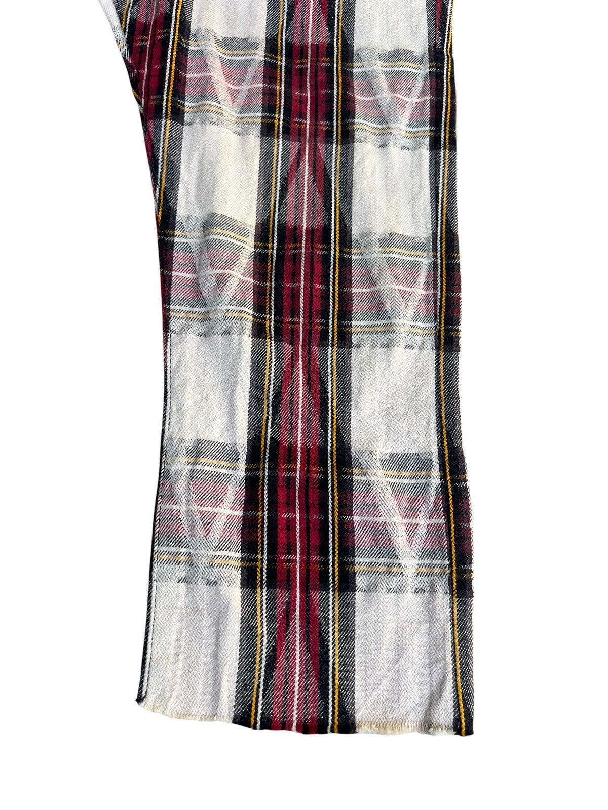 SHAREEF Shareef 2007 Japan Check Raw Edge Cropped Pant Size US 29 - 13 Thumbnail
