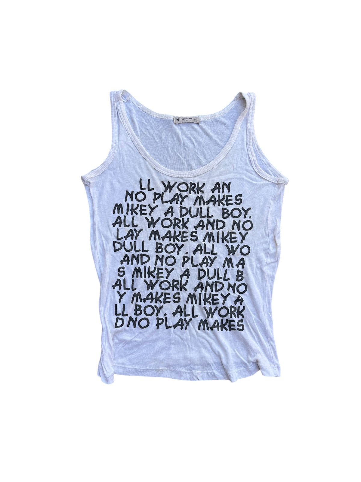 Hysteric Glamour JAPANESE SLOW WEAR POEM GOTHIC TANKTOP Y2K PUNK Size US S / EU 44-46 / 1 - 1 Thumbnail