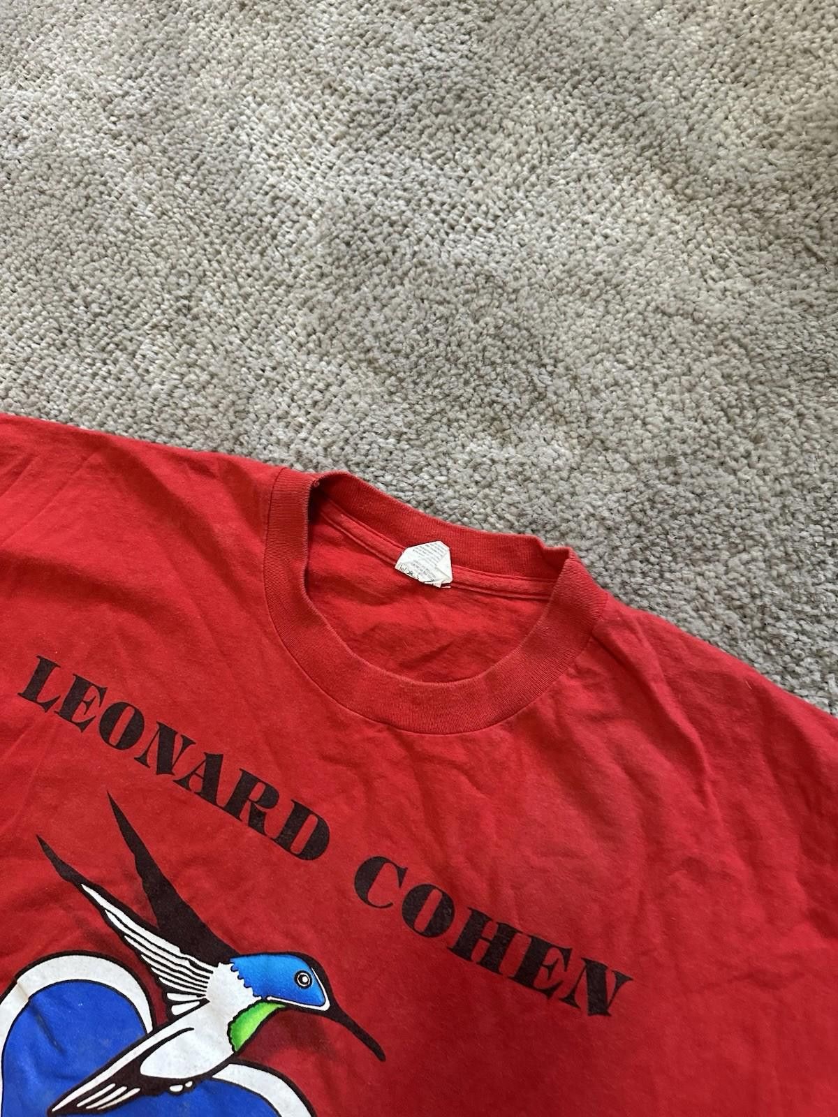 Band Tees 1993 Leonard Cohen The Future Tour Front TShirt Size US XL / EU 56 / 4 - 4 Thumbnail