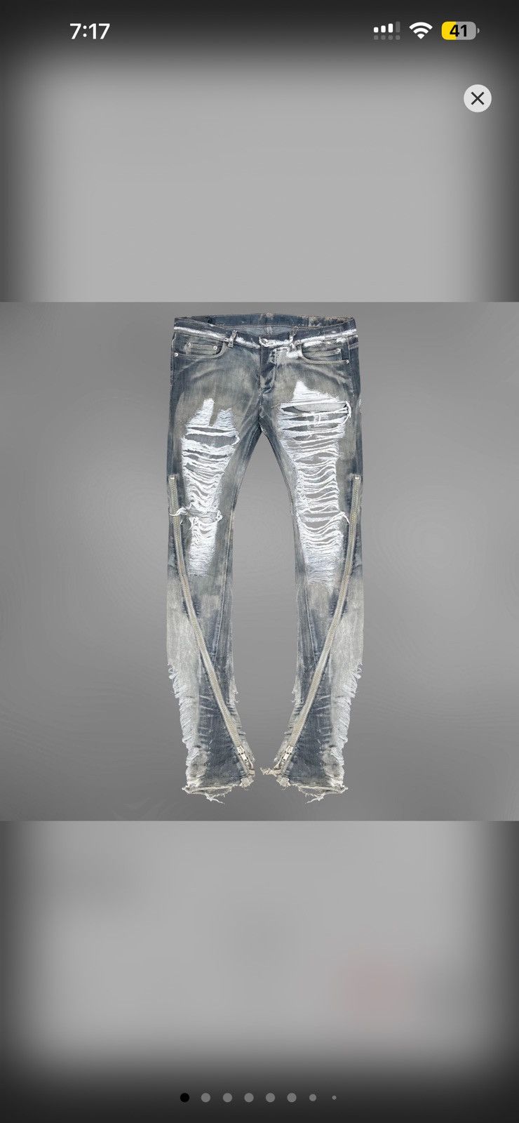 Rick Owens Rick owens 2009ss hog wash banana cut Size US 28 / EU 44 - 1 Thumbnail