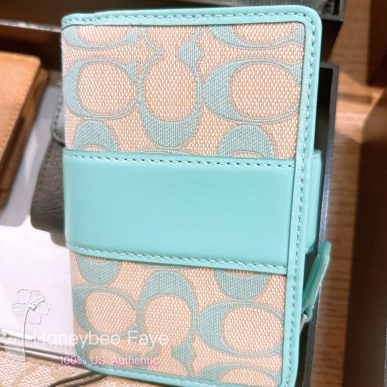 Coach Medium Corner Zip Wallet In Signature Jacquard CT922 Size ONE SIZE - 2 Thumbnail