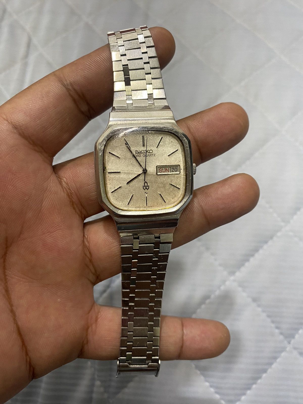 image of 70's Seiko Lord Quartz in Silver, Men's