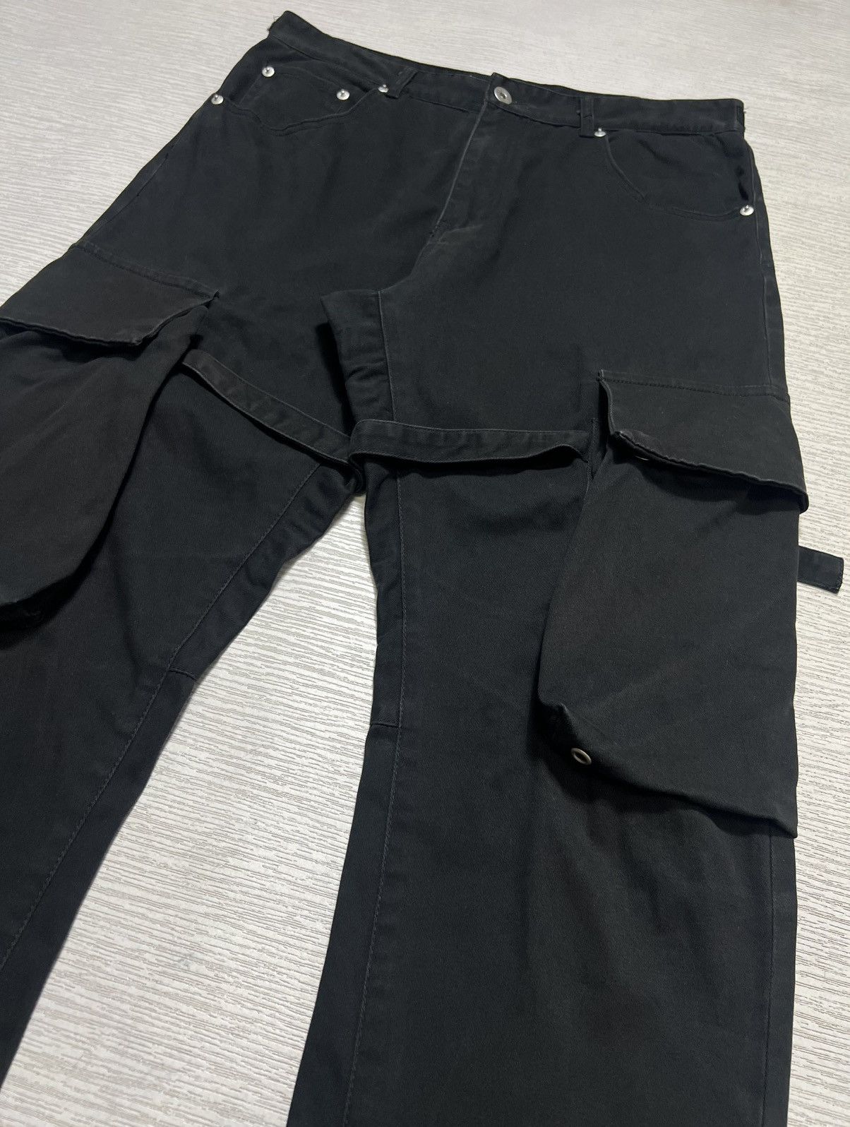 Vuja De Vuja De - Bondage Flared Cargo Pants Size US 30 / EU 46 - 7 Thumbnail