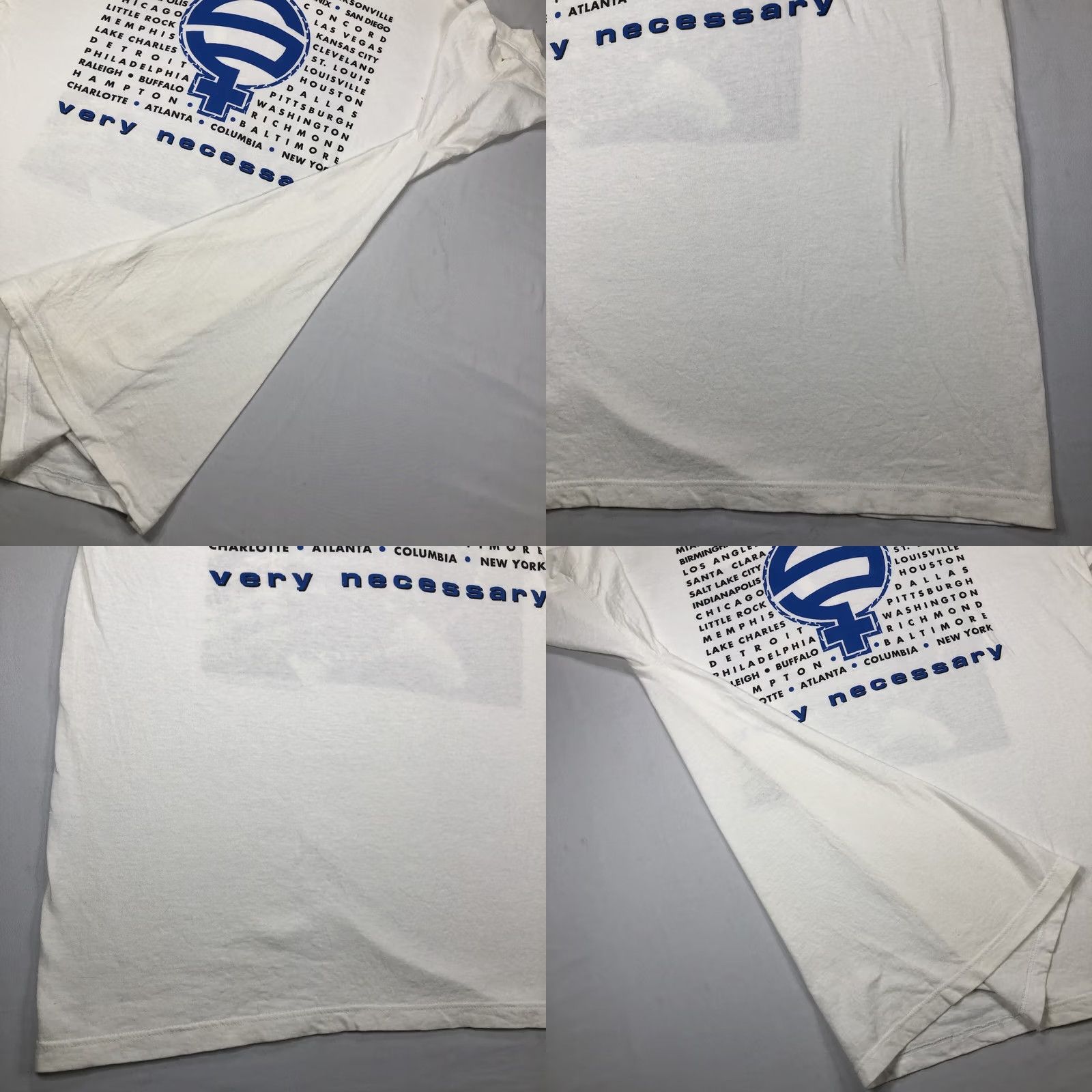 Vintage VINTAGE Salt-N-Pepa Very Necessary Tour Single Stitch T-Shirt 90s RARE XL White Cotton Men Short Sleeve Crew Neck Logo Graphic Print Size US XL / EU 56 / 4 - 10 Thumbnail