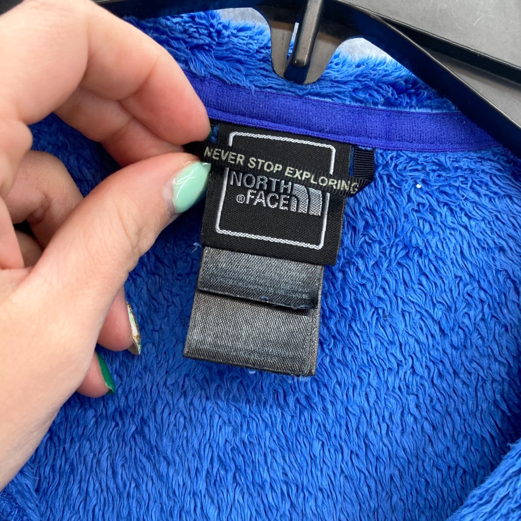 The North Face The North Face Full Zip Fleece Jacket Women's Small Blue Embroidered Zip Pockets Size S / US 4 / IT 40 - 4 Thumbnail