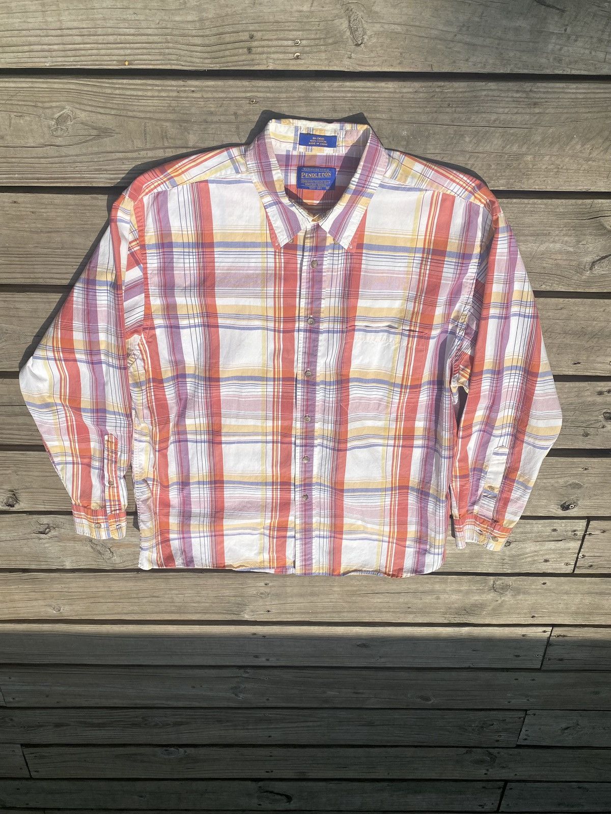Pendleton × Vintage Vintage Pendleton Red Long Sleeve Button Up Shirt Men’s XL Size US XL / EU 56 / 4 - 1 Thumbnail