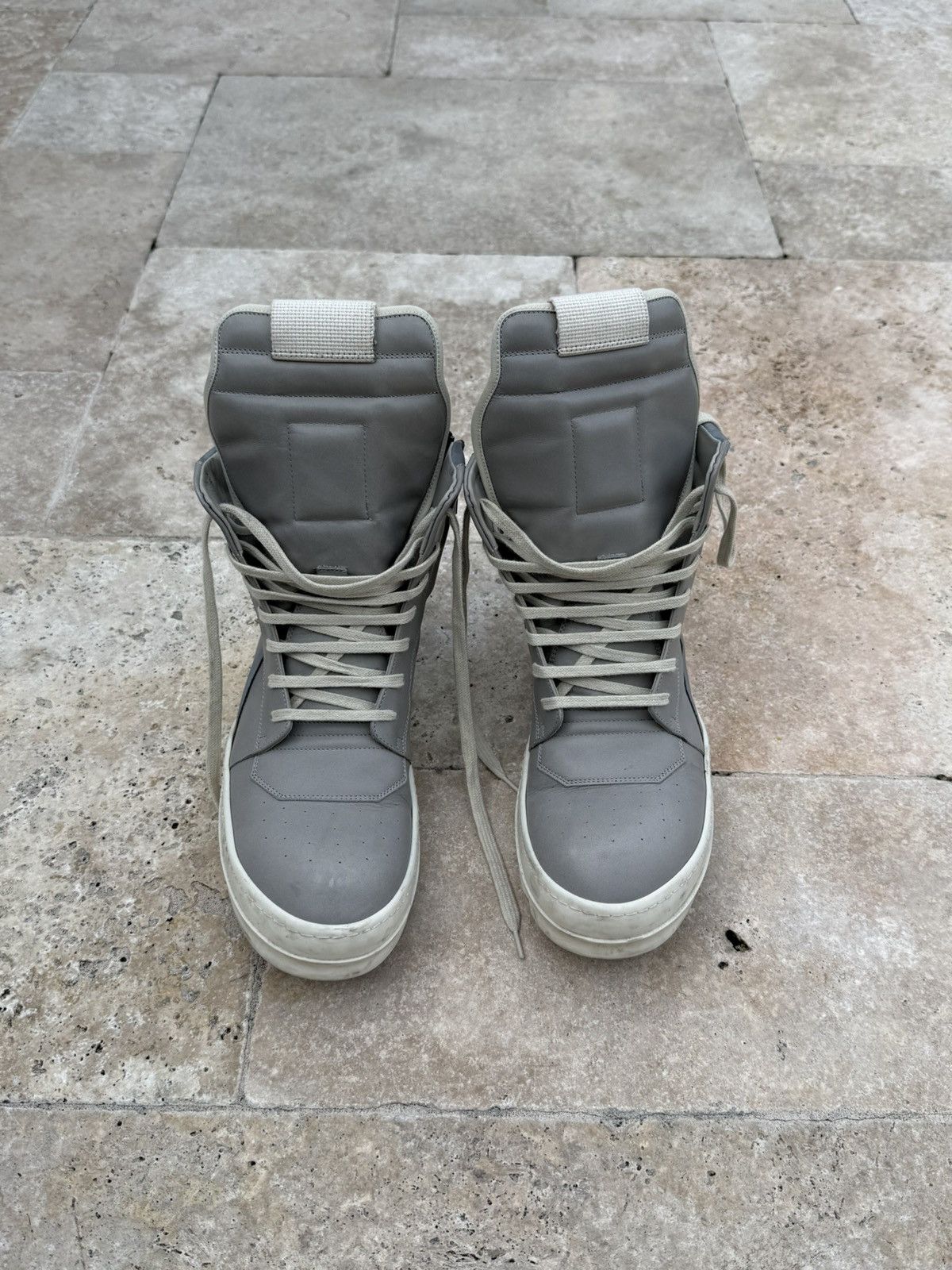 Rick Owens Rick Owens Pearl Milk Reflective Geobasket Size US 10 / EU 43 - 1 Thumbnail