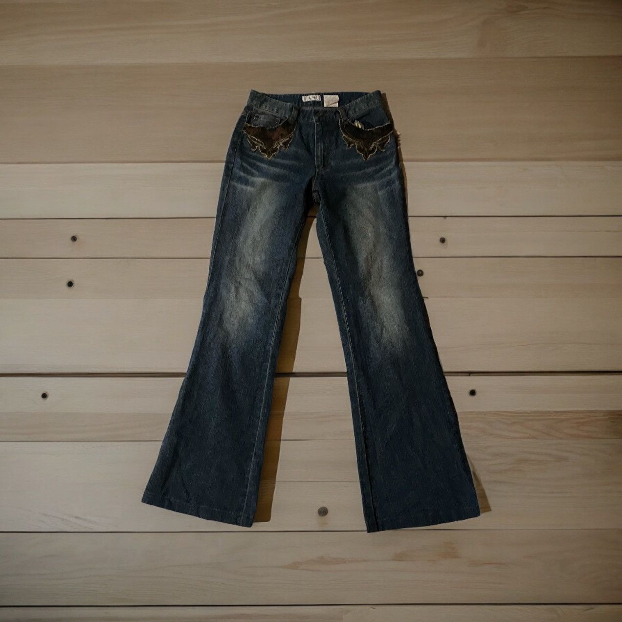 Japanese Brand Vintage Japanese Brand Flare Denim Jeans Size US 27 - 1 Thumbnail