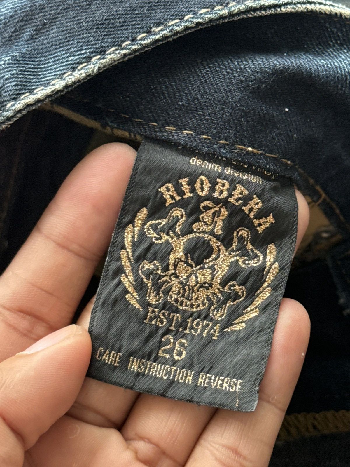 Japanese Brand XX Vintage Riobera Punk Poem Flared Denim Size US 30 / EU 46 - 11 Thumbnail