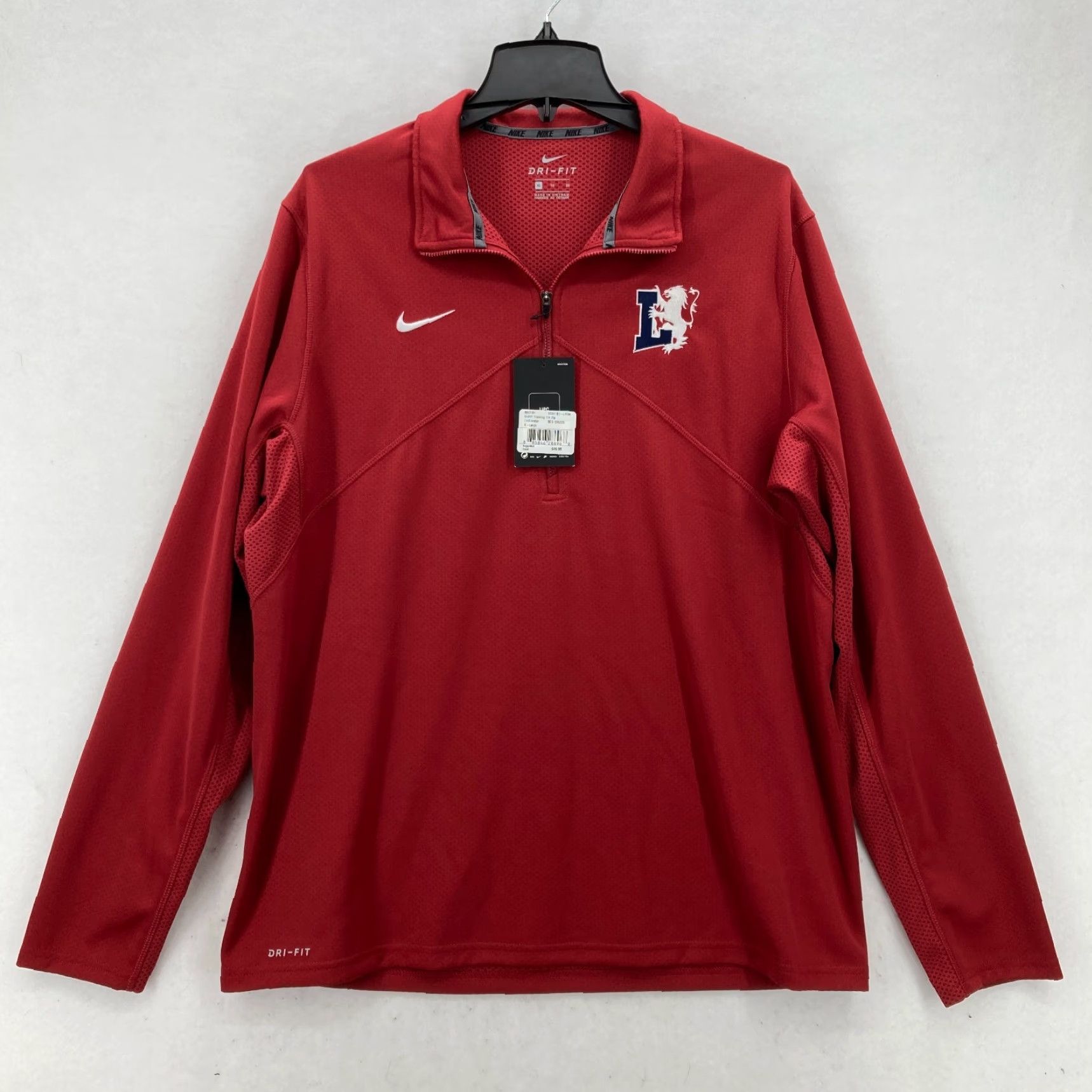 Nike Nike Dri-Fit 1/4 Zip Pullover Mens XL Red Philadelphia 76ers Sweatshirt Size US XL / EU 56 / 4 - 2 Thumbnail