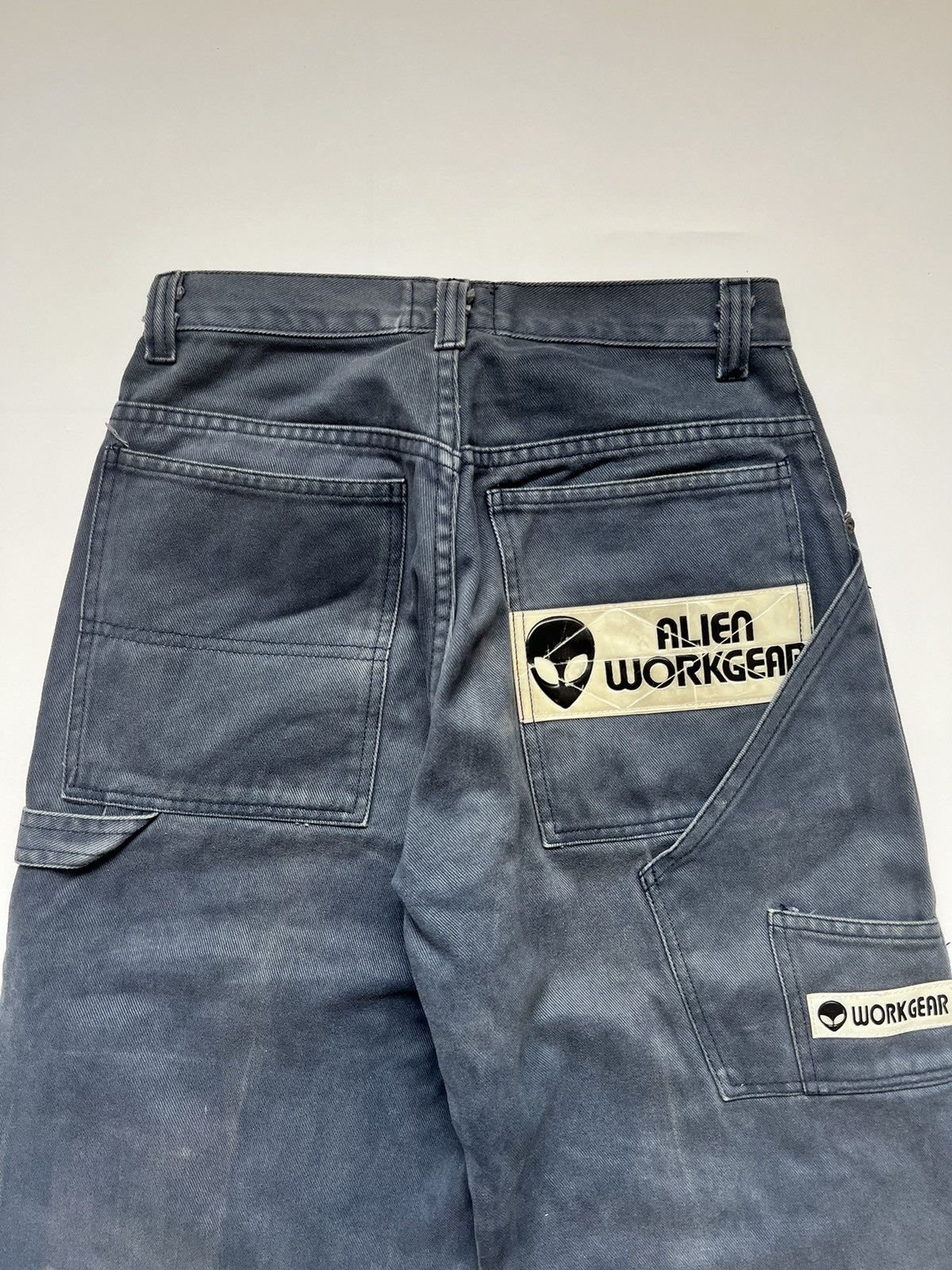 Alien Workshop 1990s Alien Workshop Workgear Reflective Patch Baggy Jeans Size US 27 - 9 Thumbnail