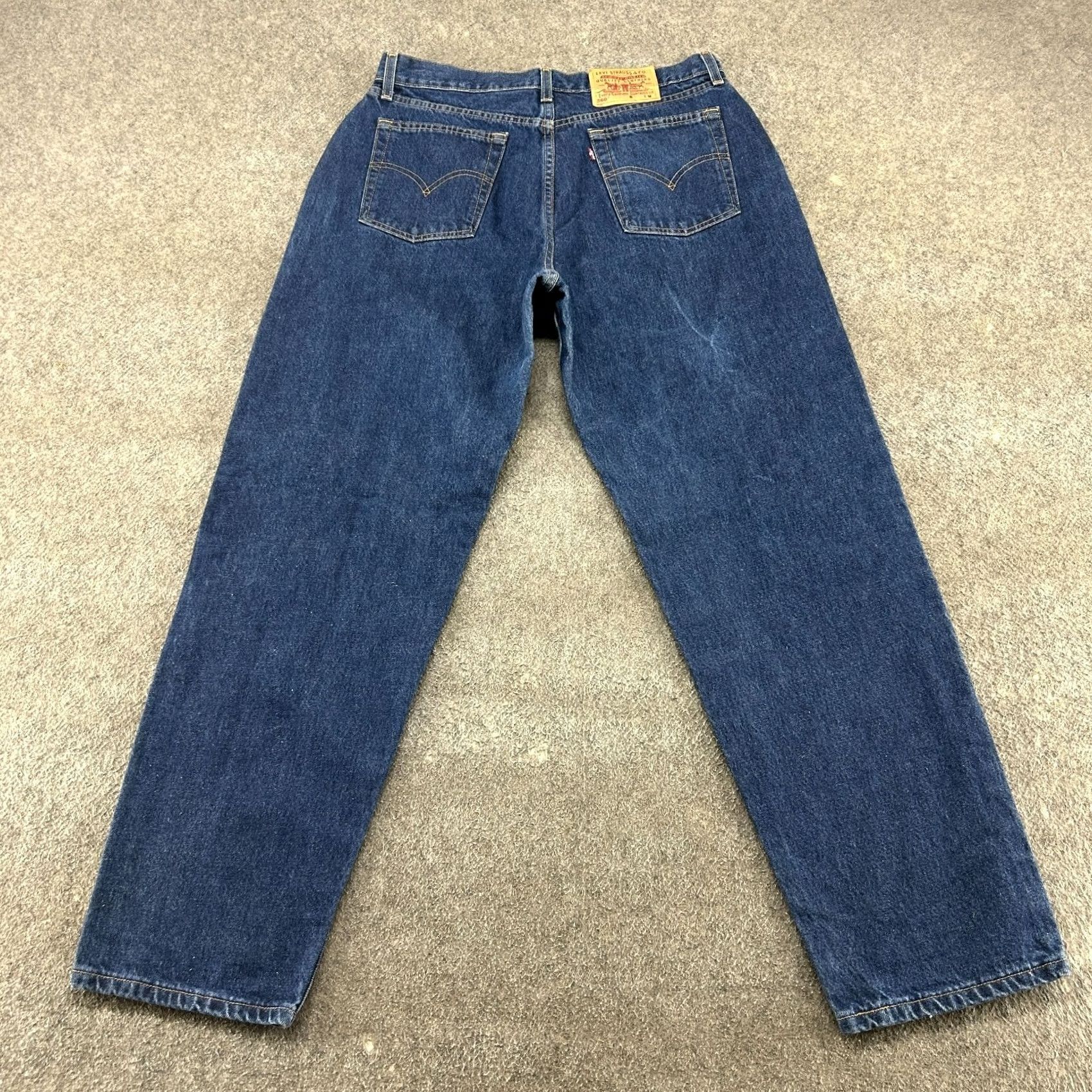 Levi's VINTAGE Levi's 560 Jeans Women 14 Blue Relaxed Straight 90s Mexico Denim Pocket Zipper Button 5-Pocket USA Size 36" / US 14 / IT 50 - 4 Thumbnail