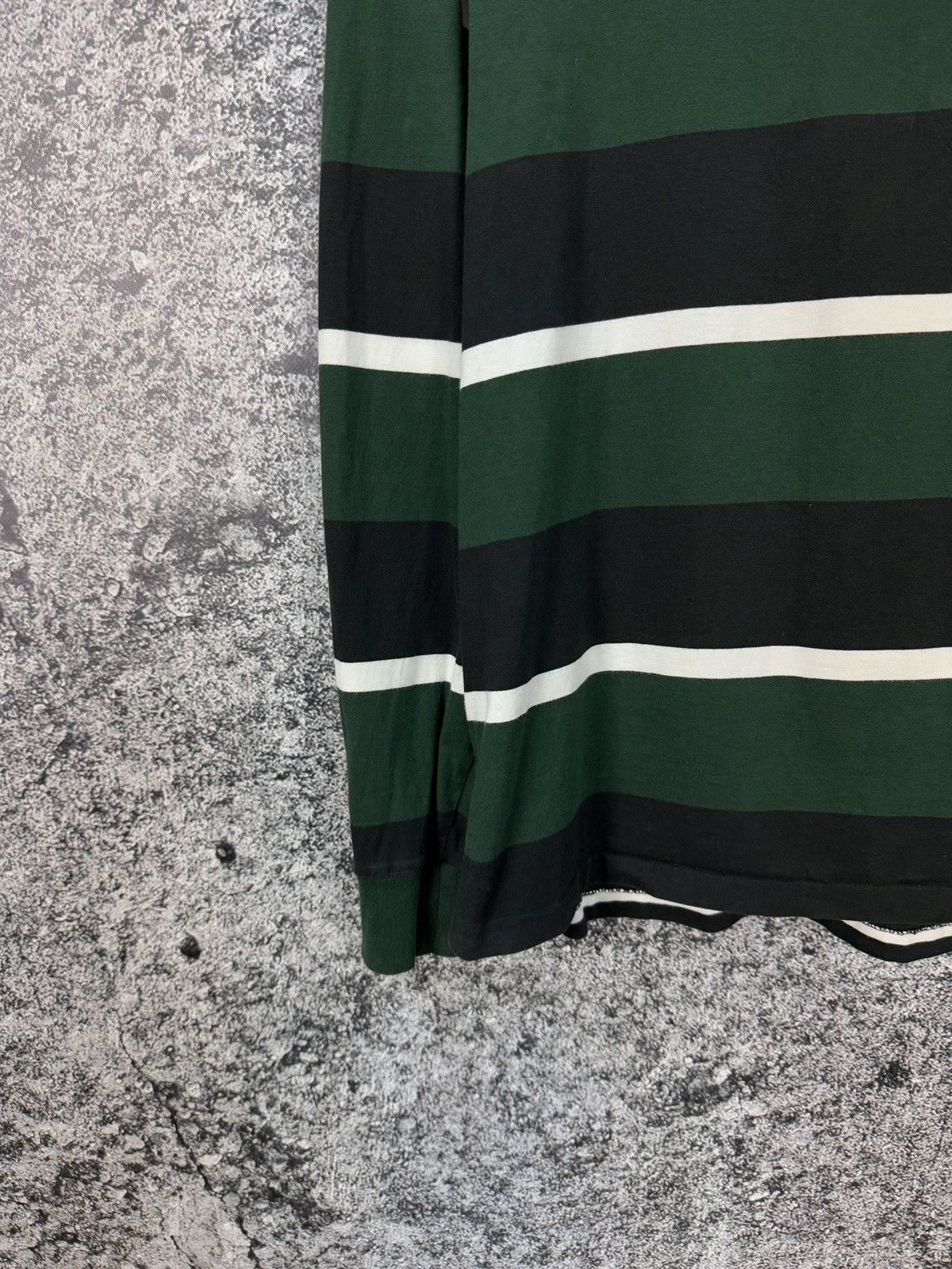 Polo Ralph Lauren × Ralph Lauren × Vintage Mens Polo Ralph Lauren R.L.F.C 1923 Skulls Striped Hoodie Size US L / EU 52-54 / 3 - 4 Thumbnail