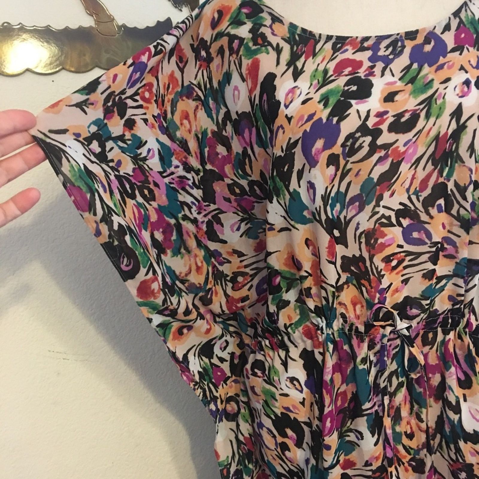 Other Nicole Miller painting print caftan style dress Size XL / US 12-14 / IT 48-50 - 4 Thumbnail