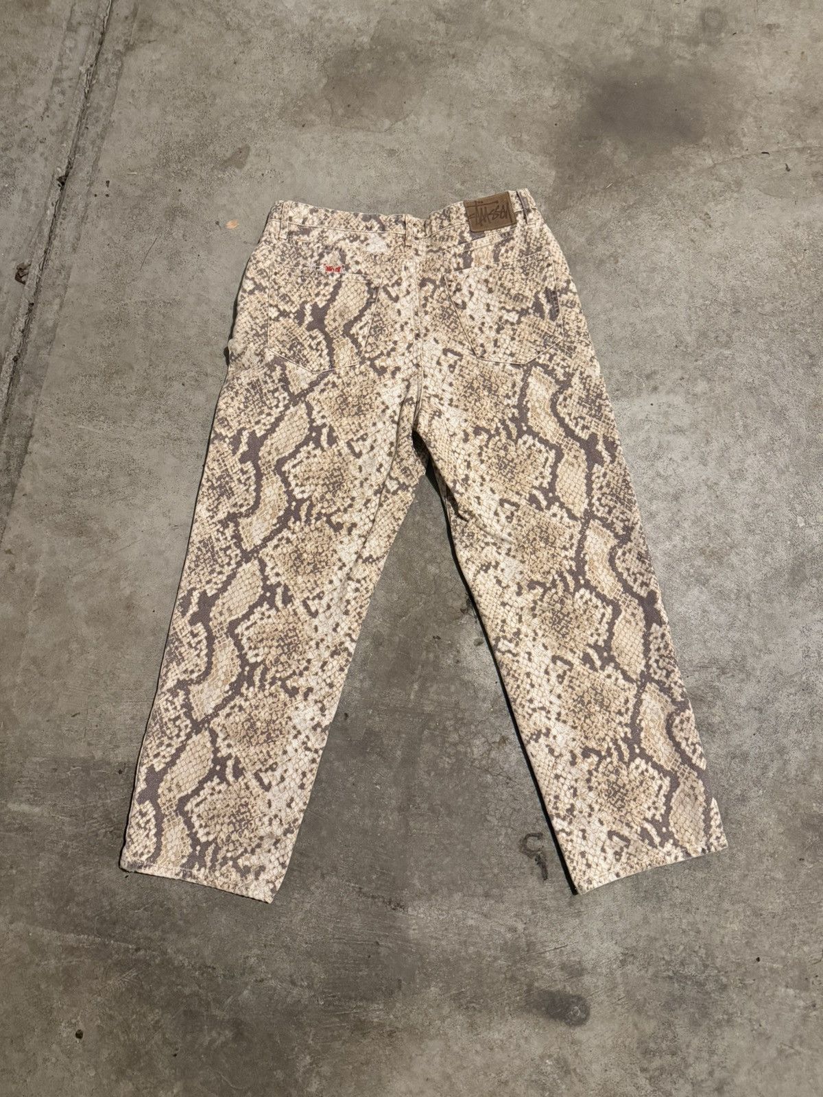 Stussy Stussy Python Big Ol’ Jeans Size US 32 / EU 48 - 2 Thumbnail