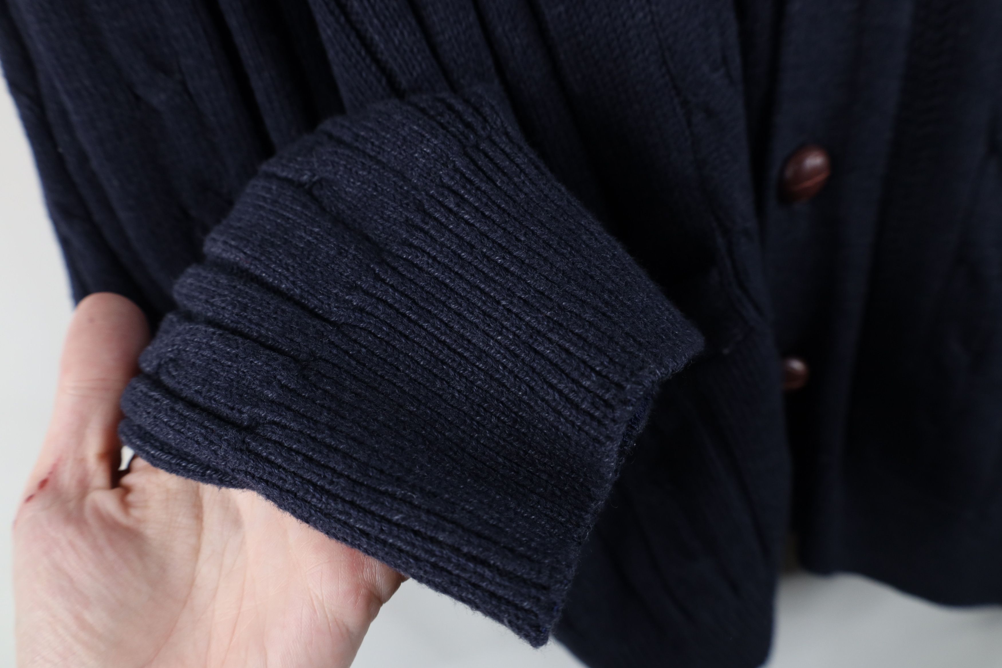 Vintage Vintage 90s Streetwear Chunky Cable Knit Cardigan Sweater Size US XL / EU 56 / 4 - 9 Thumbnail