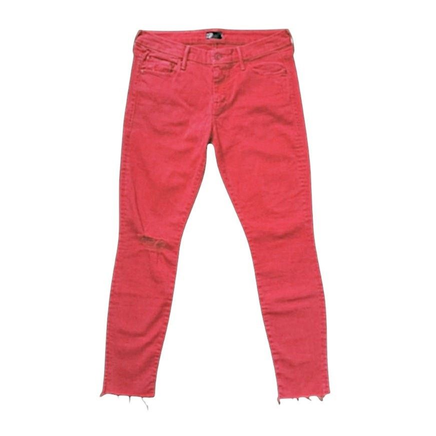MOTHER Mother Red Jeans | Size 29 Size 30" / US 8 / IT 44 - 1 Thumbnail