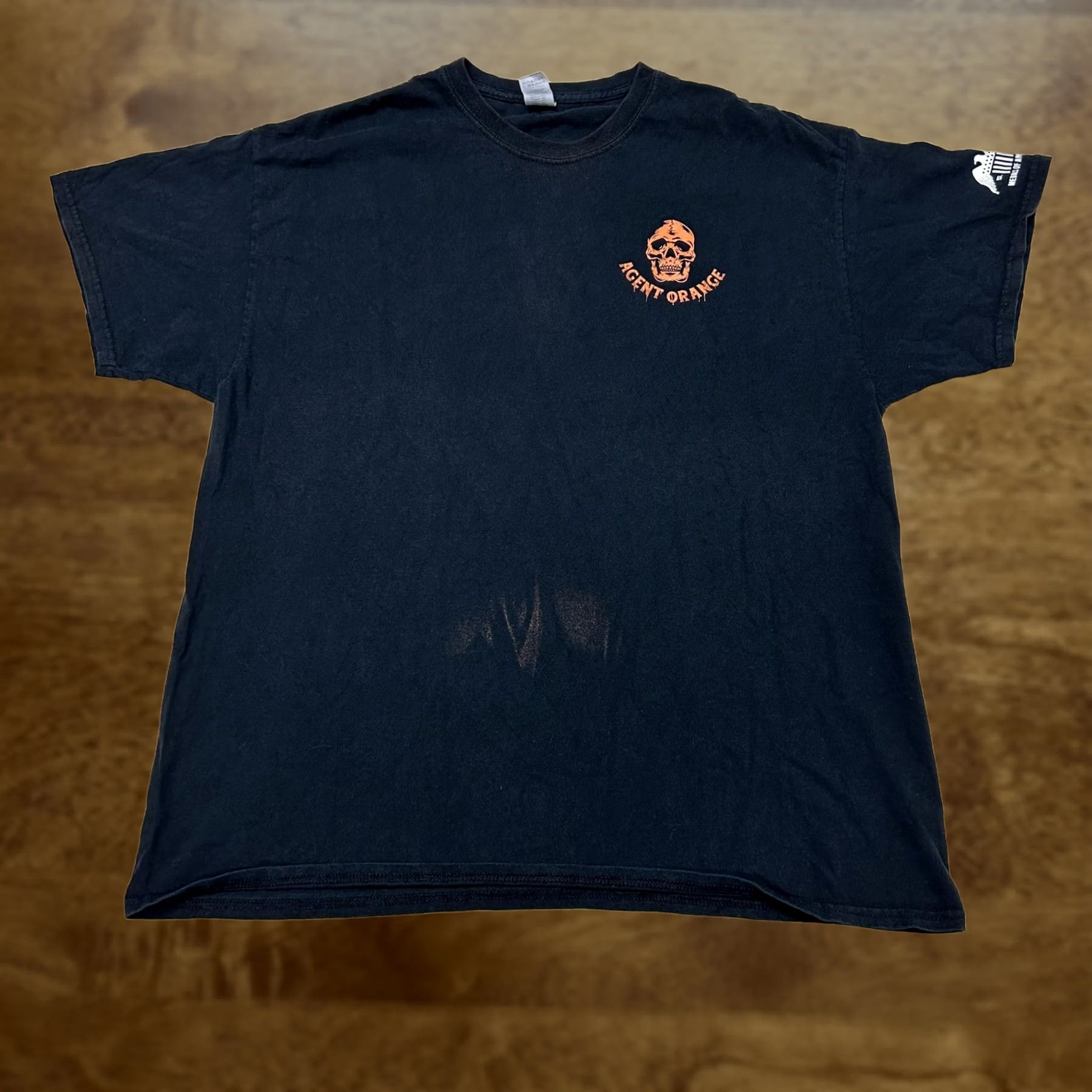 Gildan Agent Orange Shirt Mens XL Black Death Followed Grim Reaper Gildan Tee T-Shirt Size US XL / EU 56 / 4 - 1 Thumbnail